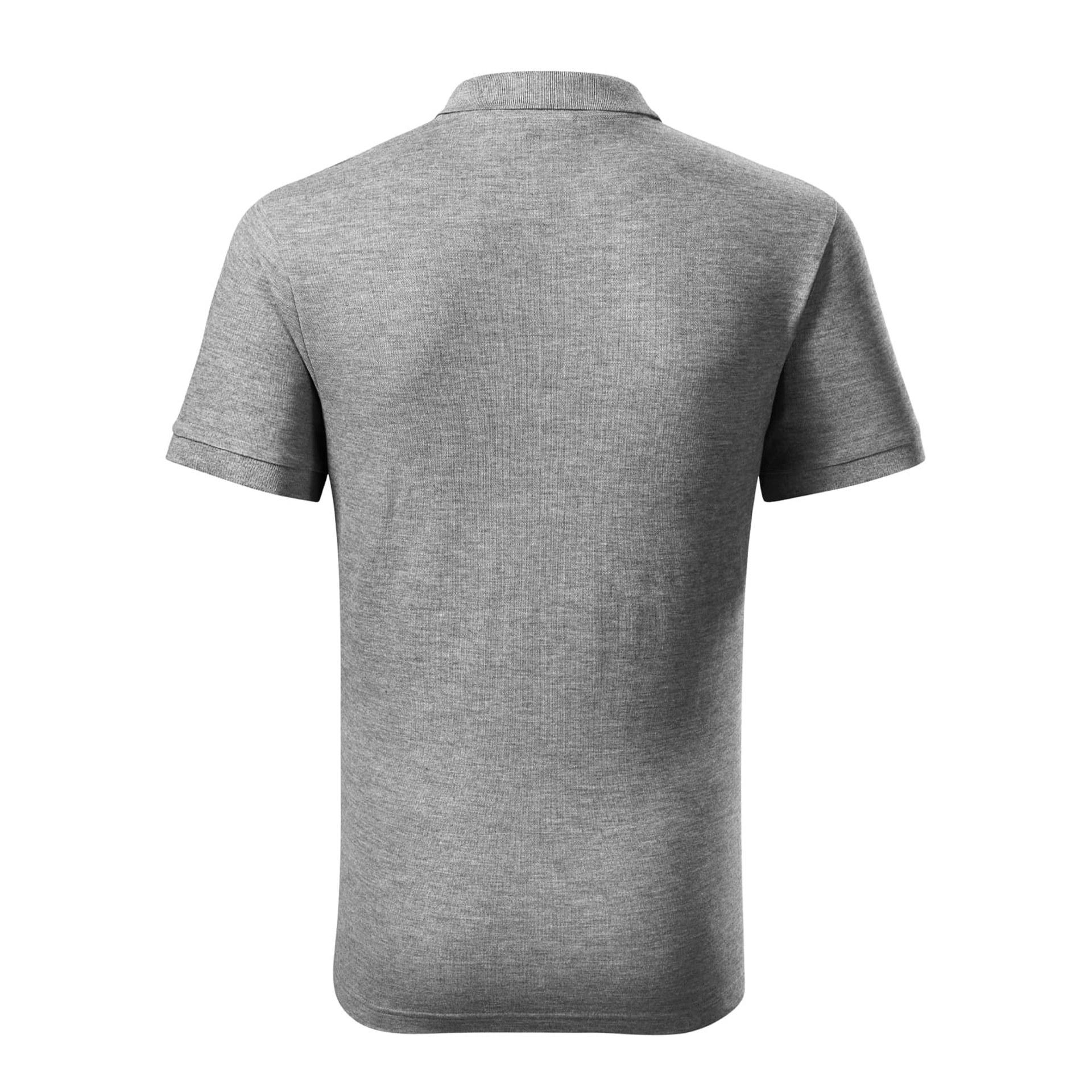 Поло Cotton heavy 220 - dark grey melange / 2XL