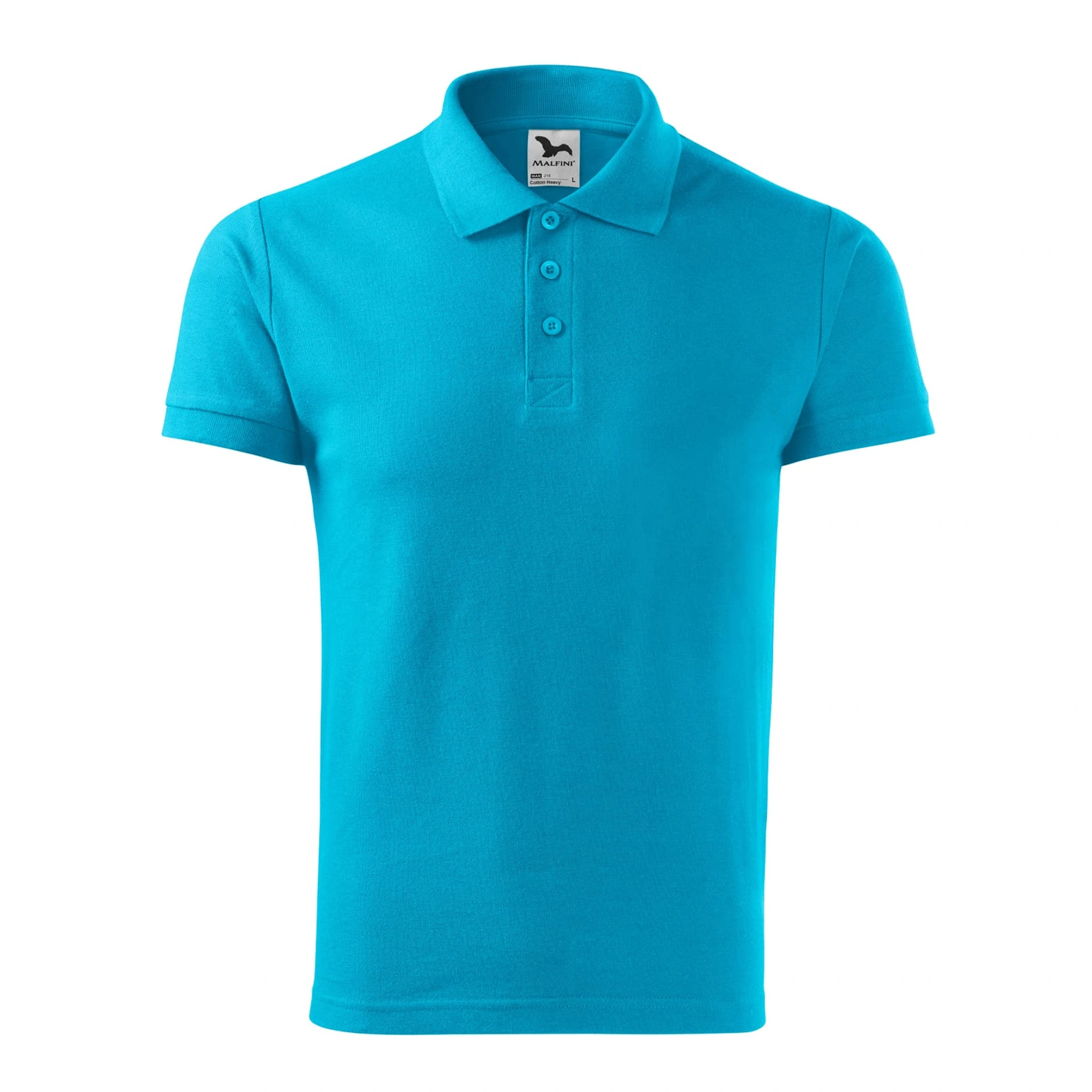 Поло Cotton heavy 220 - blue atoll / 2XL