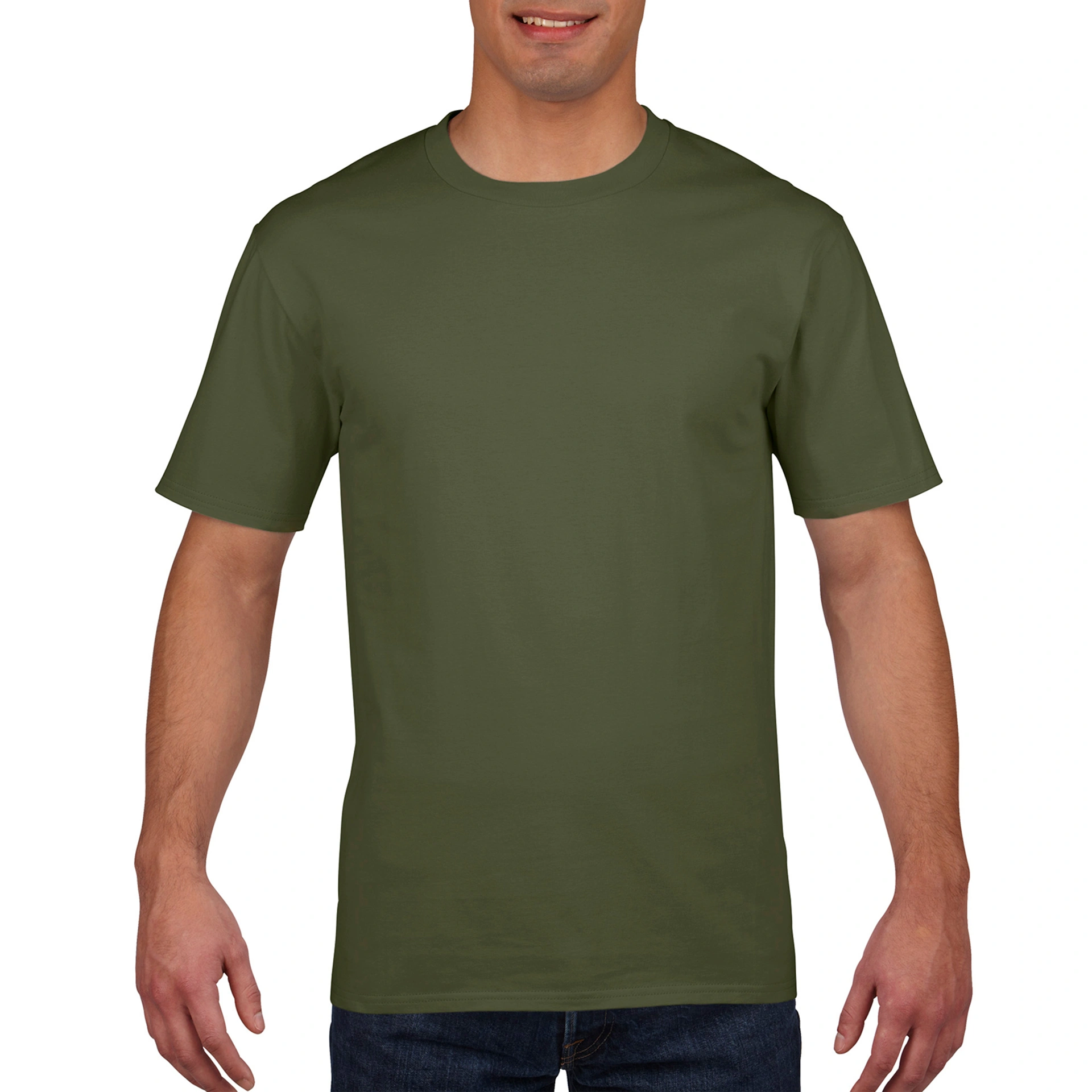 Футболка Premium Cotton 185 - military green / 2XL