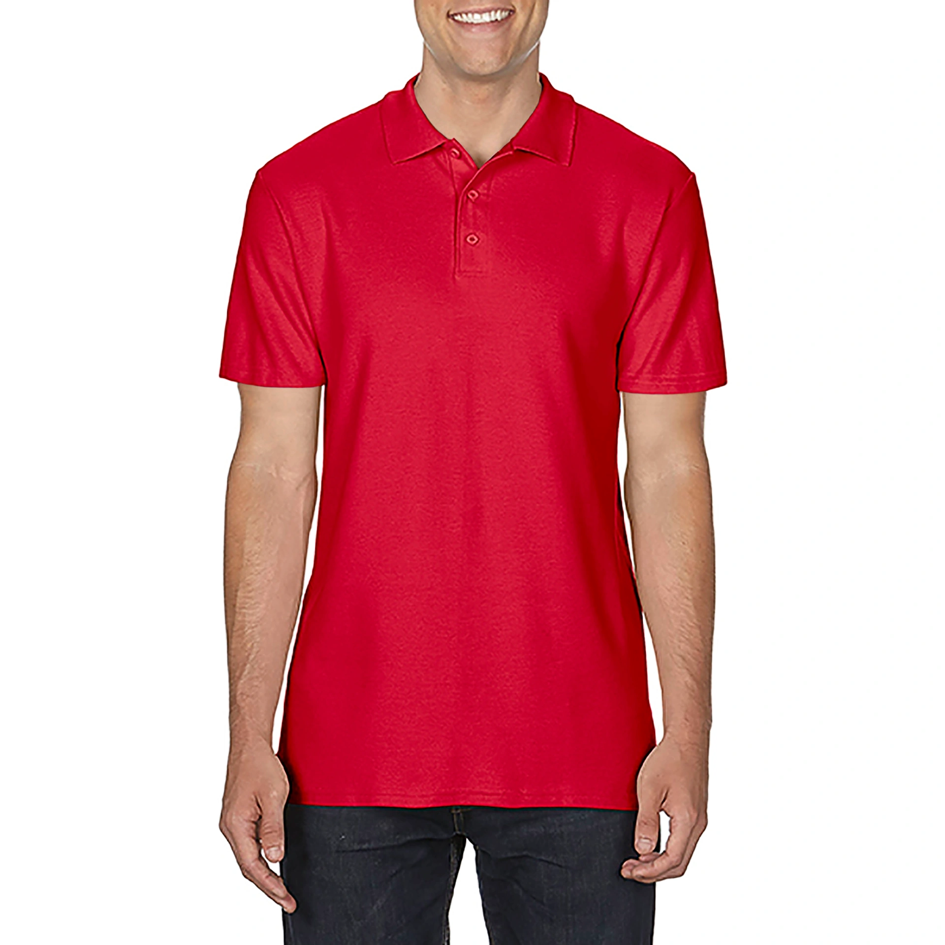 Поло SoftStyle 177, TM Gildan - red / 2XL