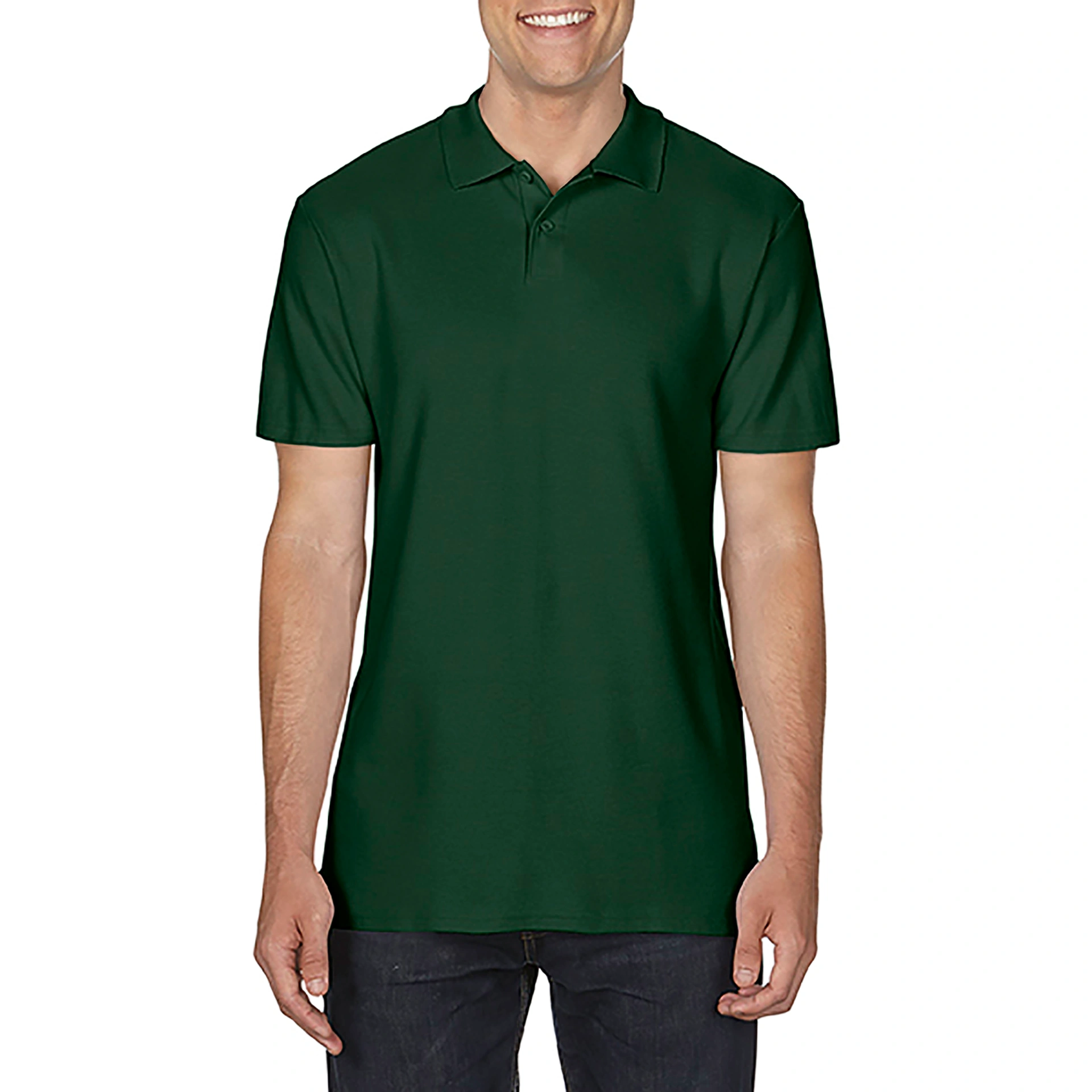 Поло SoftStyle 177, TM Gildan - forest green / 2XL