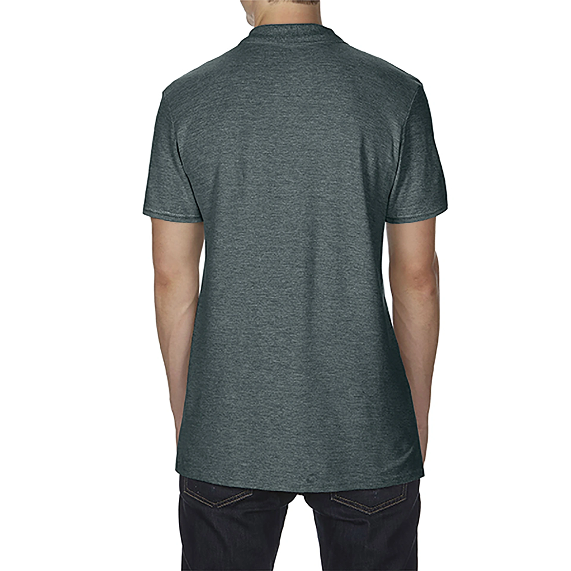 Поло SoftStyle 177, TM Gildan - dark heather / 2XL