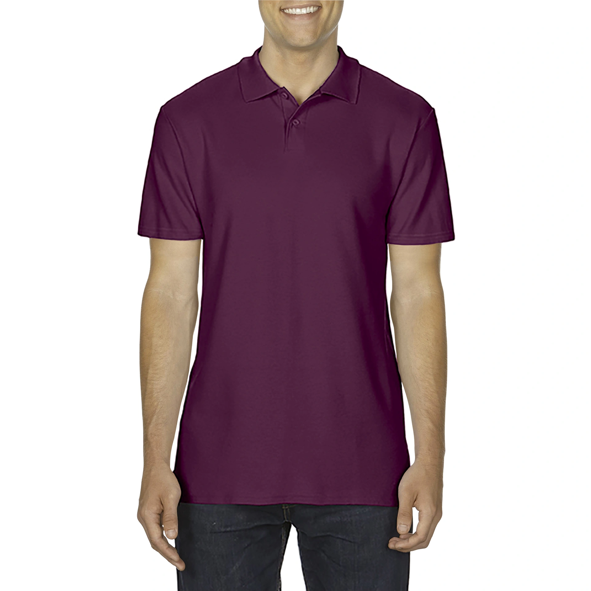 Поло SoftStyle 177, TM Gildan - maroon / 2XL