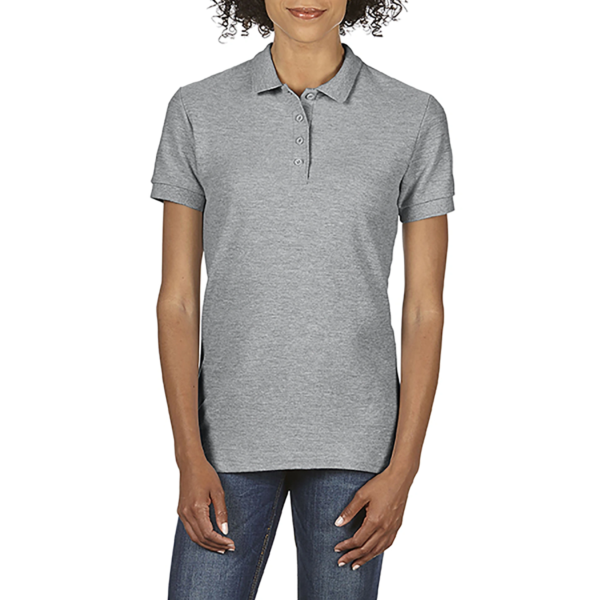 Поло жіноче SoftStyle 177, TM Gildan - sport grey / 2XL