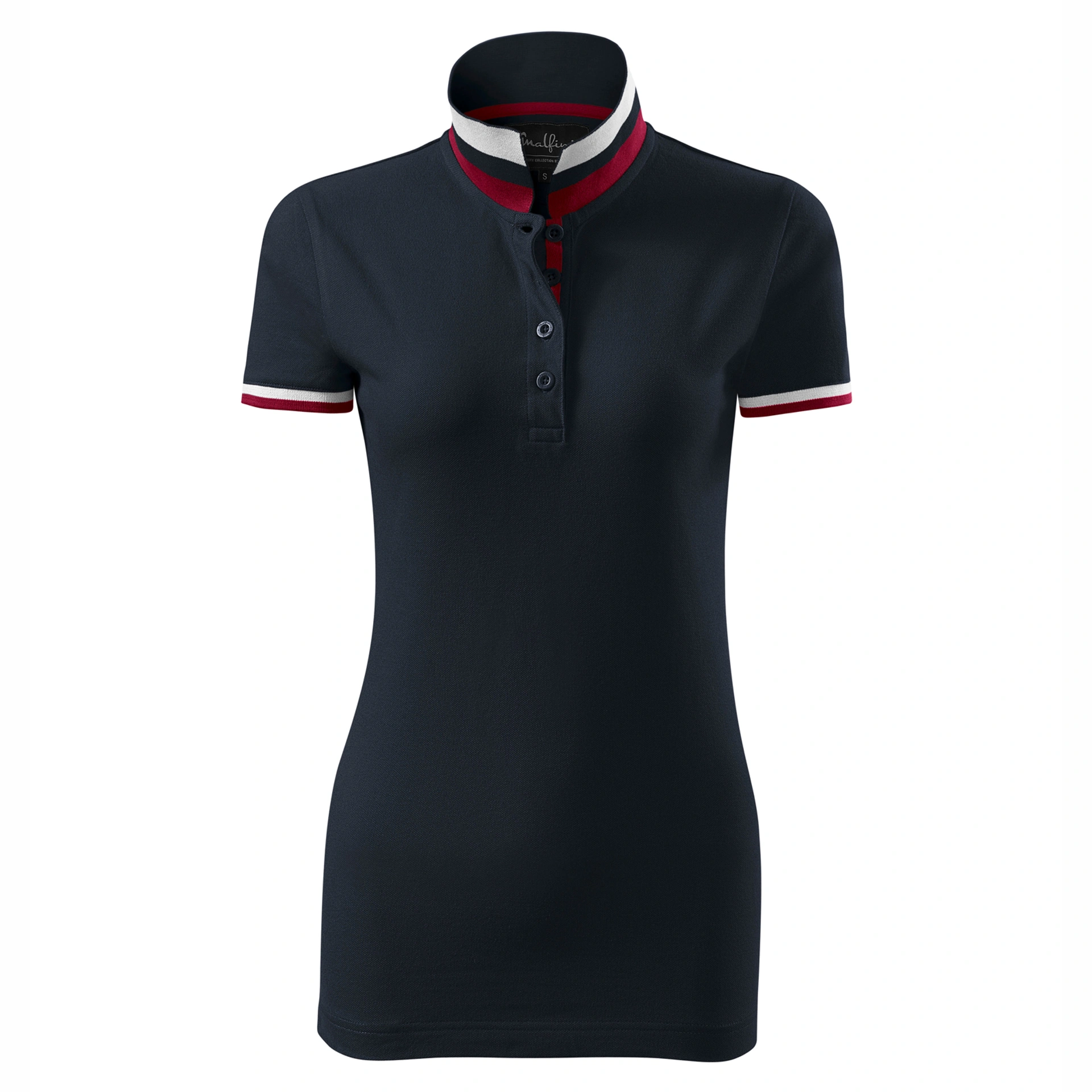 Поло жіноче Collar Up 215, TM Malfini - dark navy / 2XL