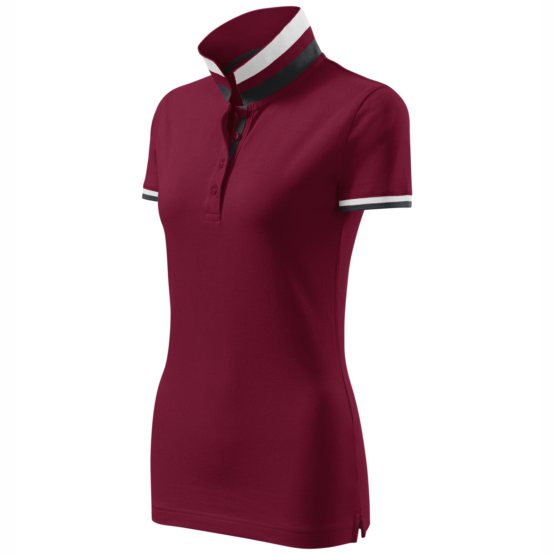 Поло жіноче Collar Up 215, TM Malfini - garnet / 2XL