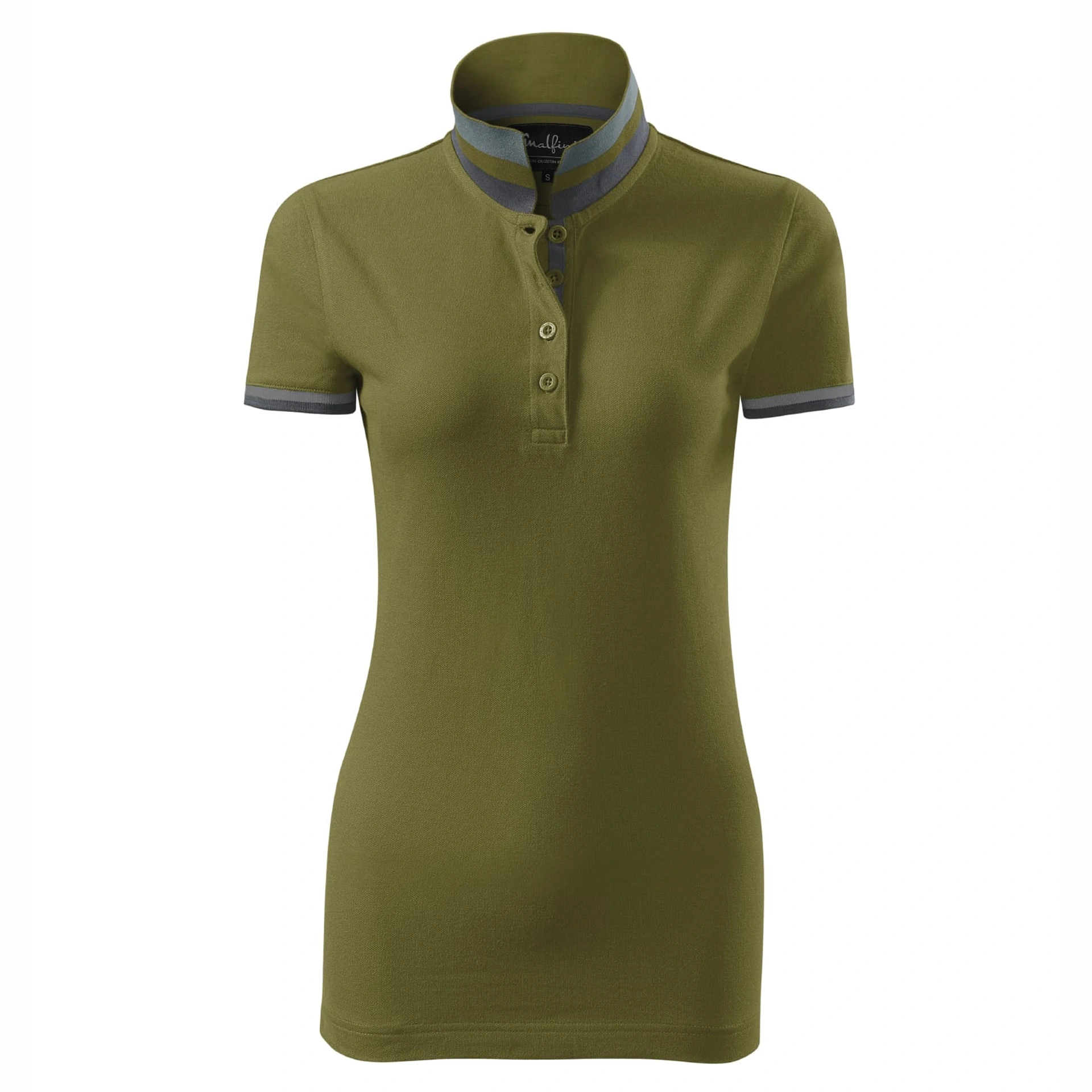 Поло жіноче Collar Up 215, TM Malfini - avocado green / 2XL