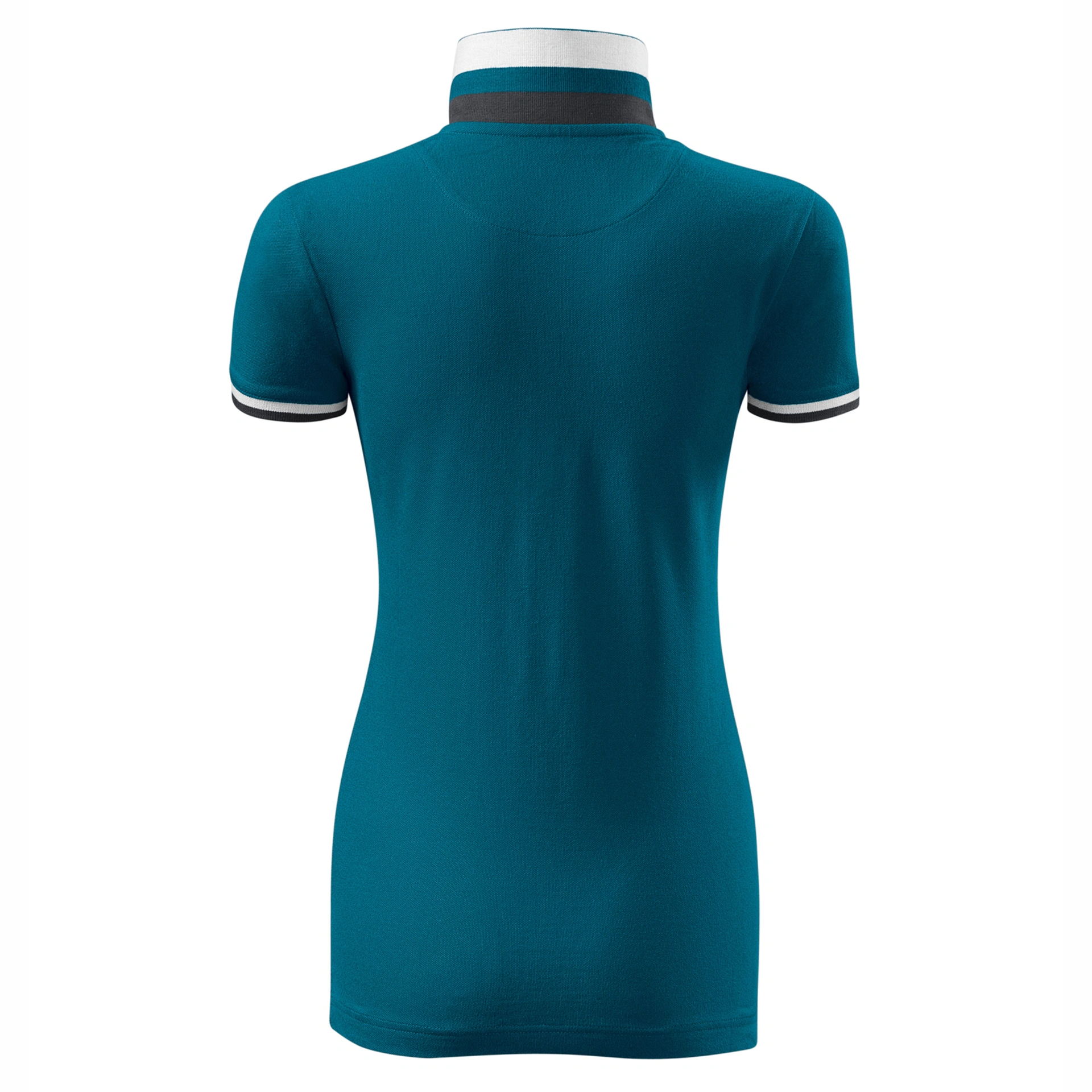 Поло жіноче Collar Up 215, TM Malfini - petrol blue / 2XL