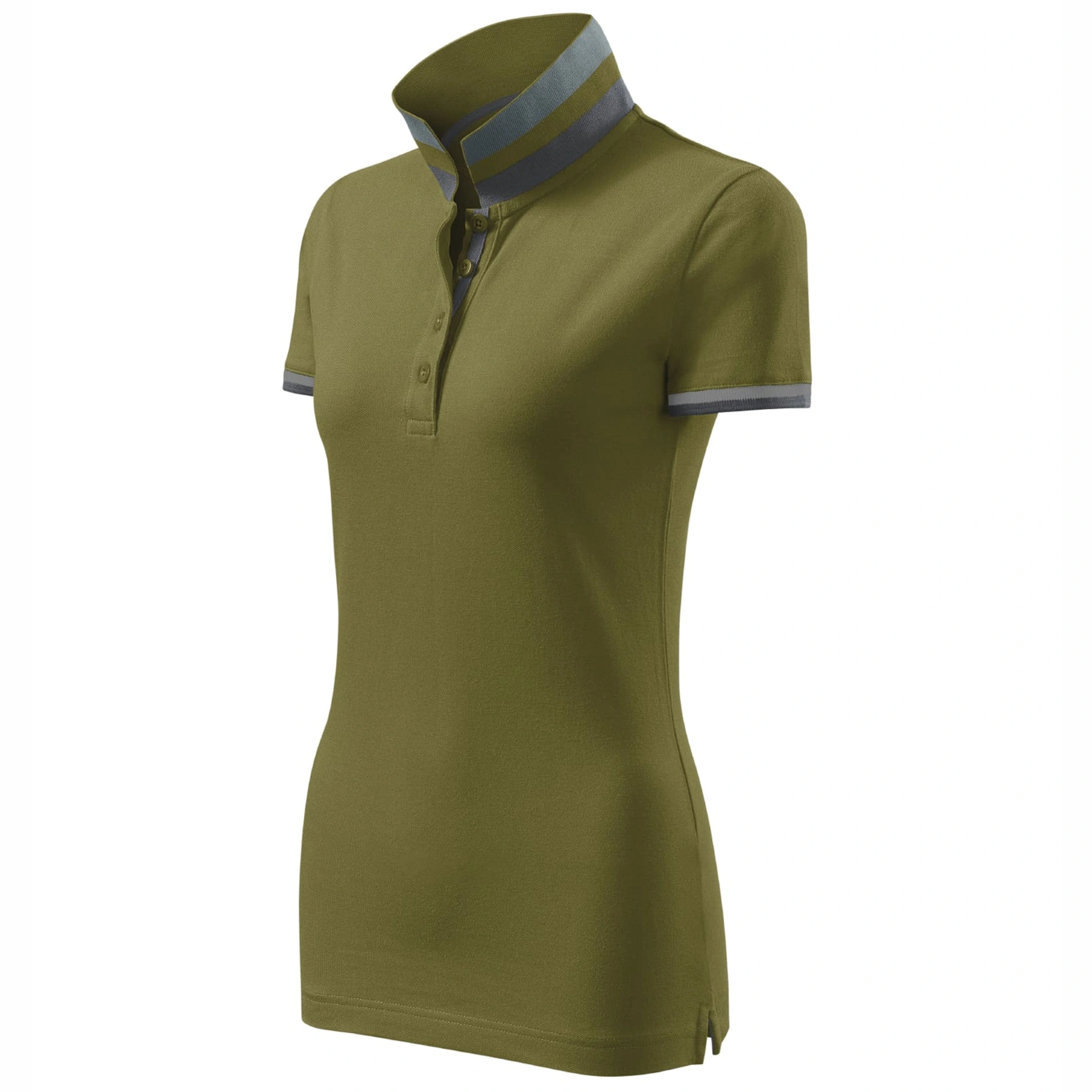 Поло жіноче Collar Up 215, TM Malfini - avocado green / 2XL