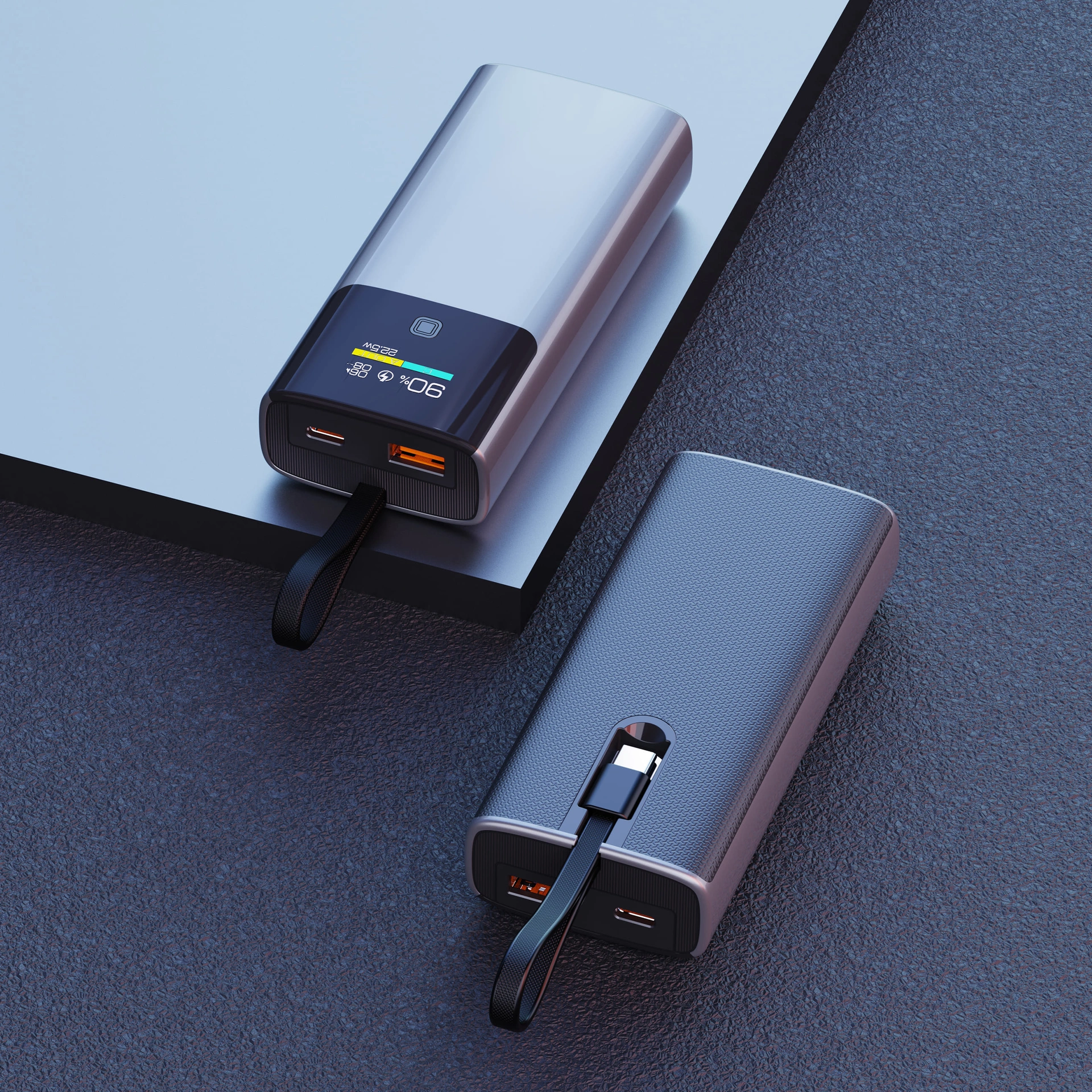 Повербанк Unic 9000 mAh, ТМ TEG - Сірий