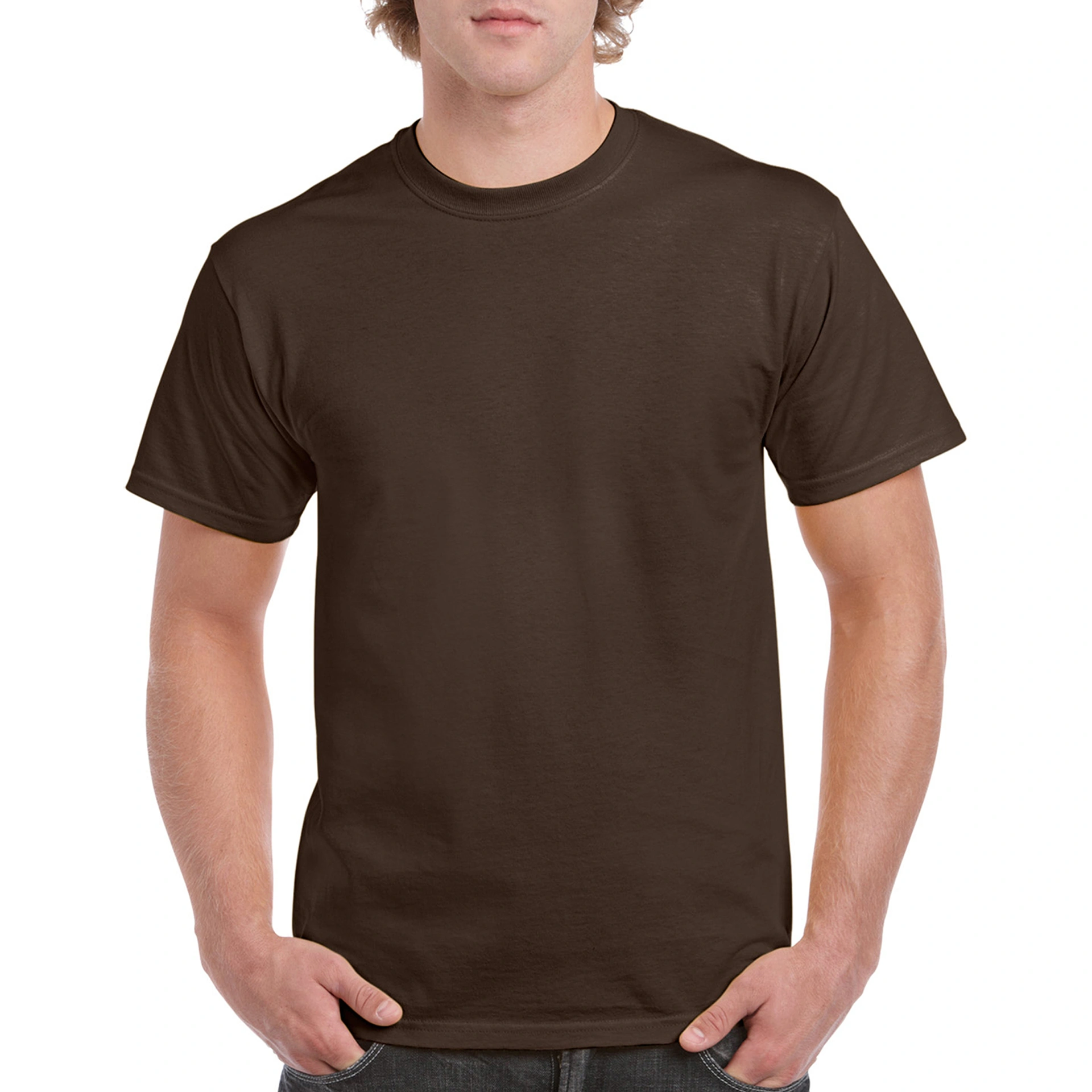 Футболка Heavy Cotton 180 - dark chocolate / 2XL