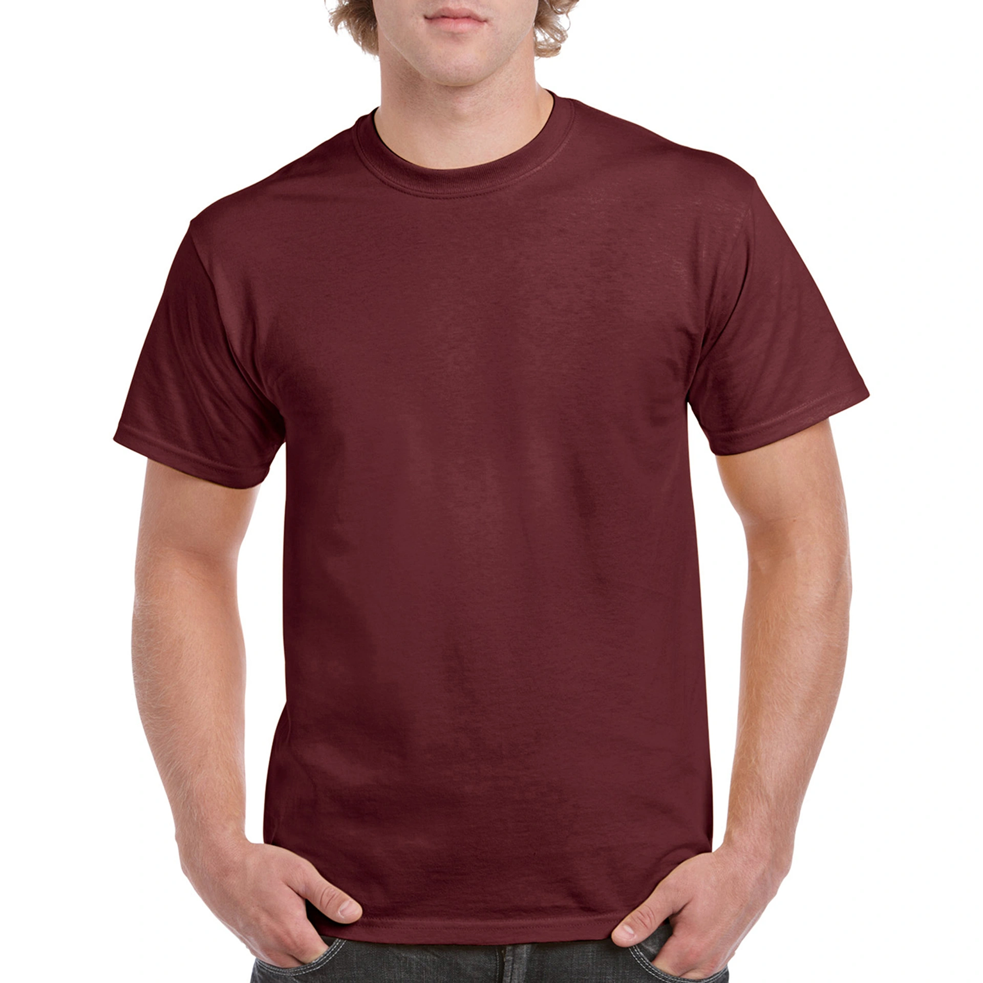 Футболка Heavy Cotton 180 - maroon / 2XL