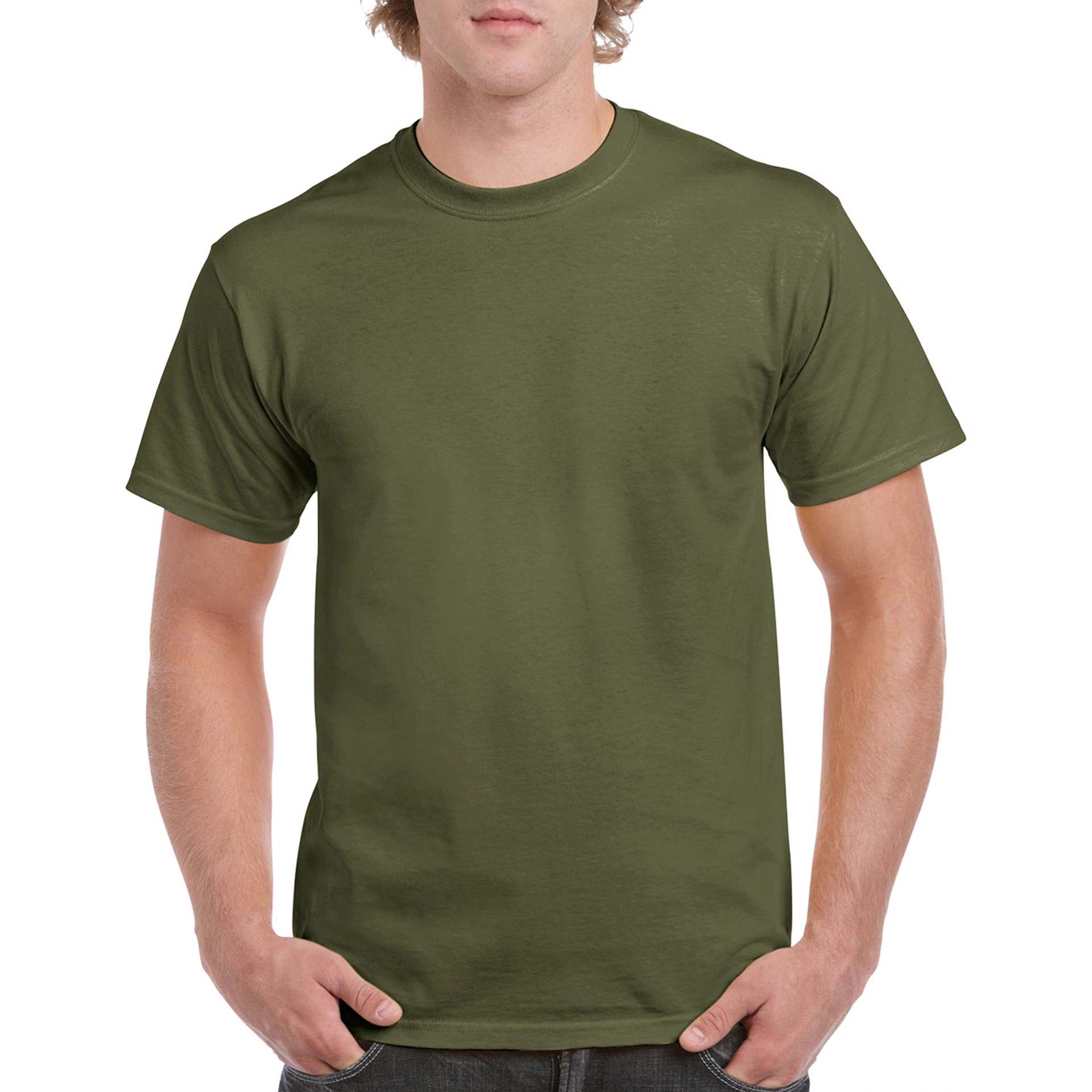Футболка Heavy Cotton 180 - military green / 2XL