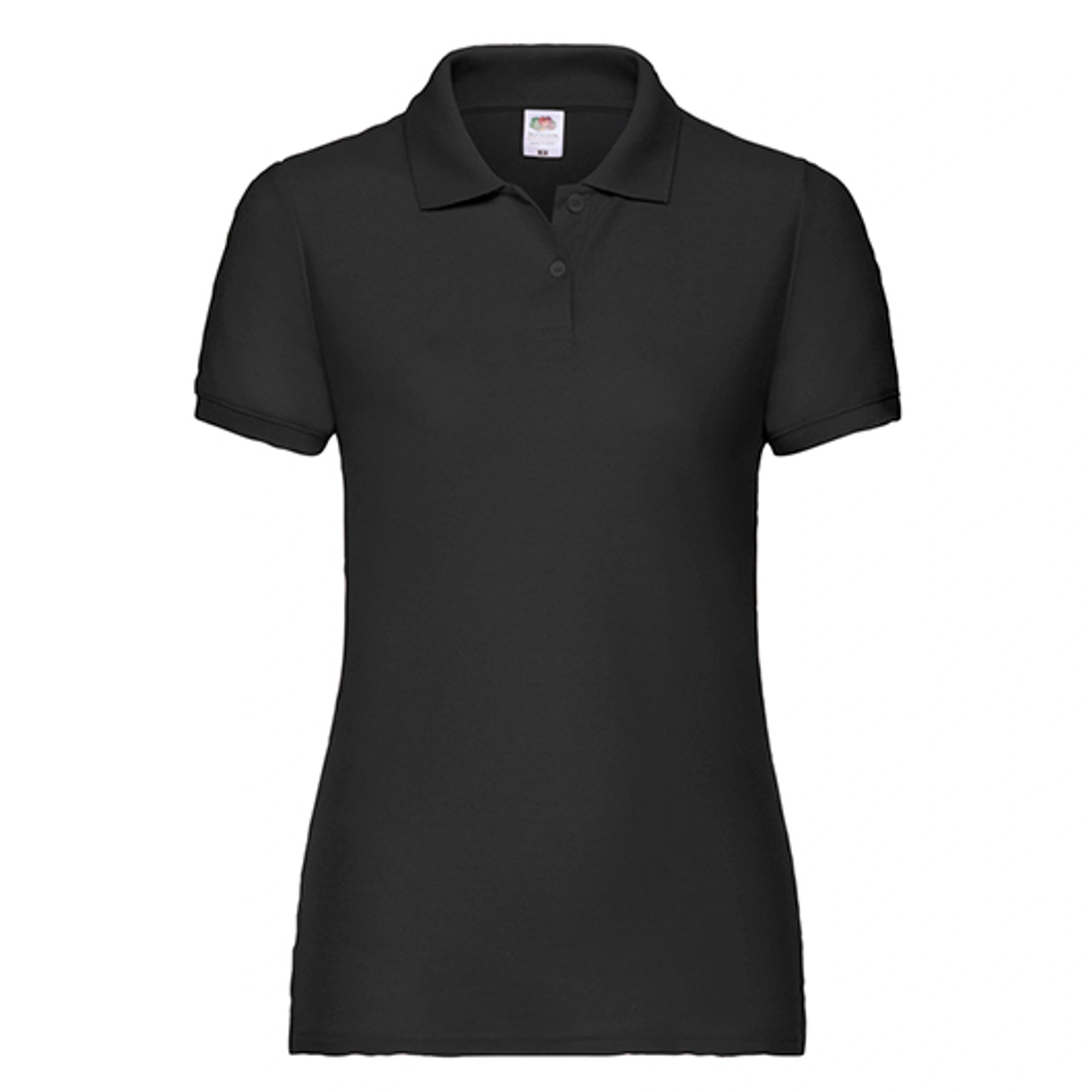 Теніска жіноча Fruit of the Loom 65/35 Polo - Чорний / 2XL