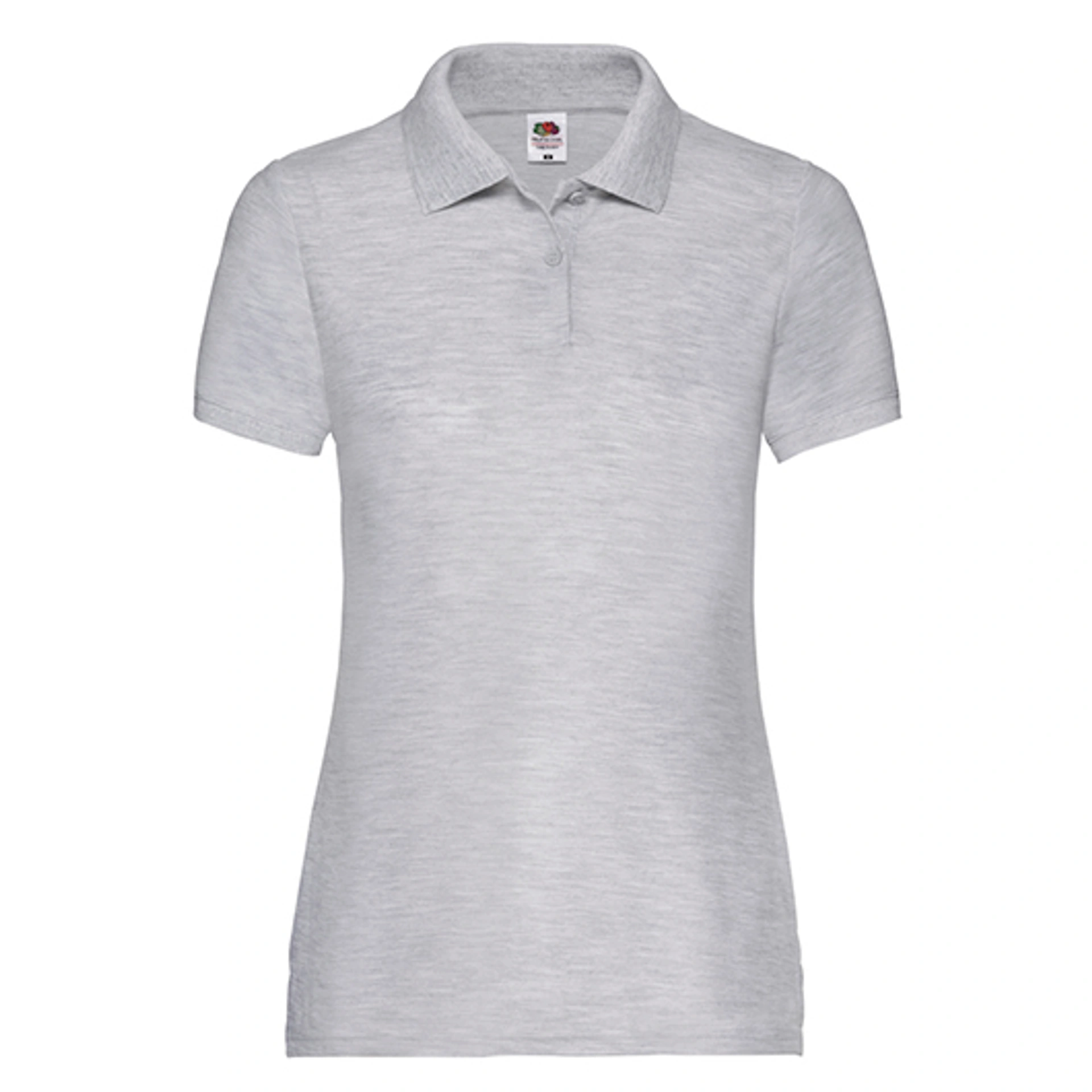 Теніска жіноча Fruit of the Loom 65/35 Polo - Сірий меланж / 2XL