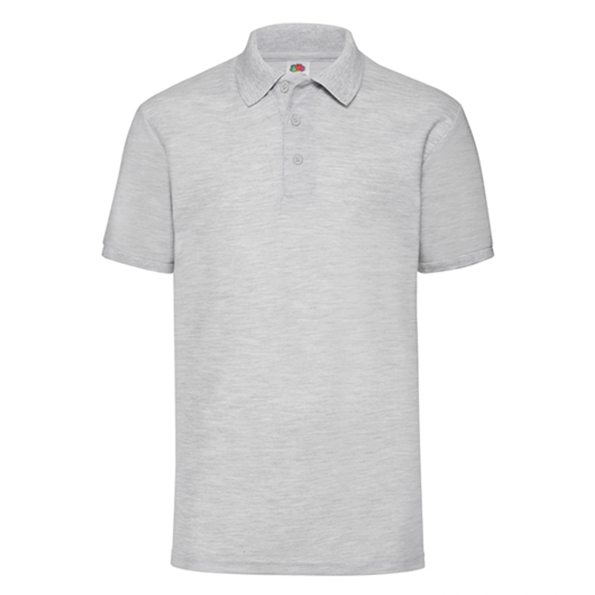 Теніска Fruit of the Loom 65/35 Polo - Сірий меланж / 2XL