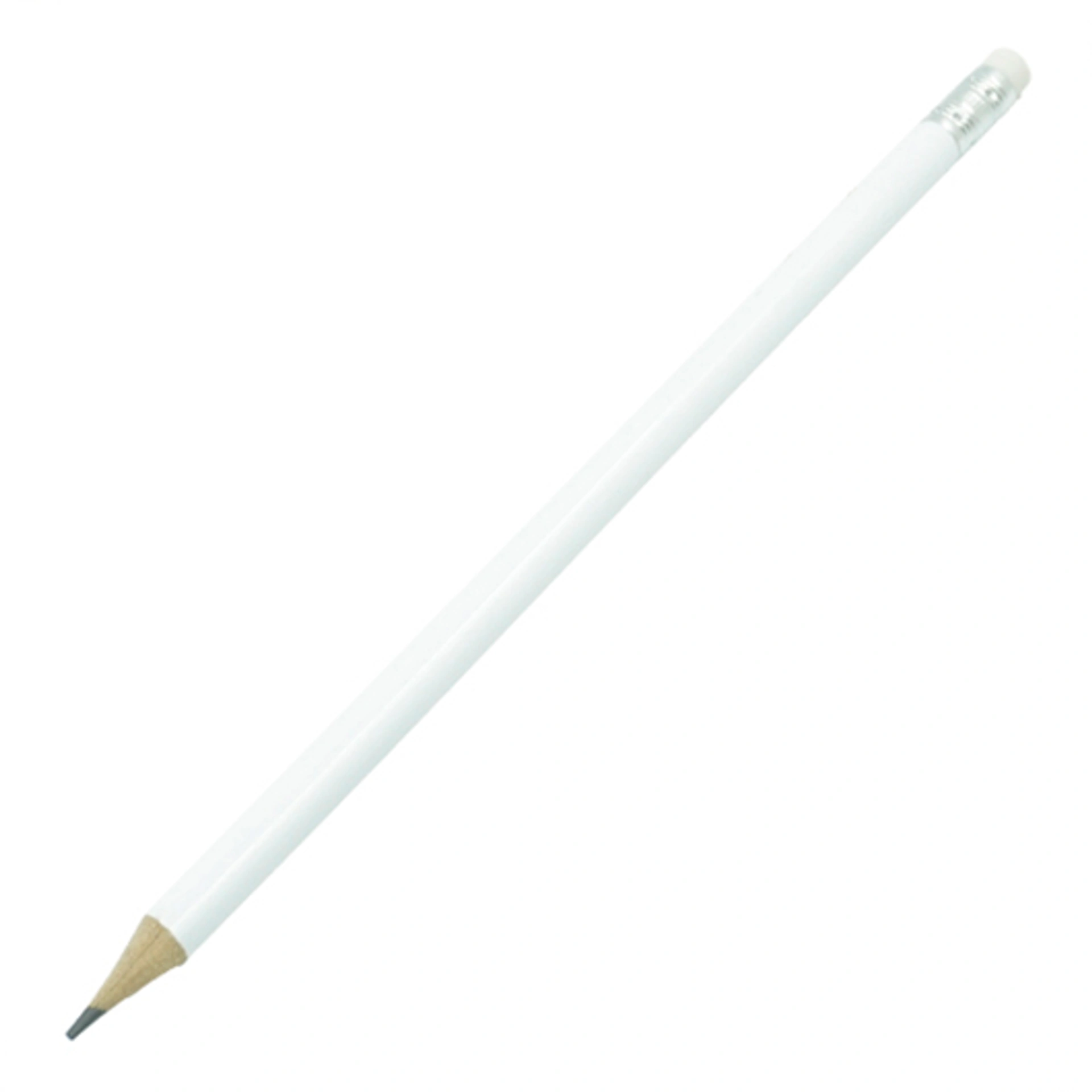 ROWAN, Олівець з гумкою заточений, 188/7 мм, деревина - Білий