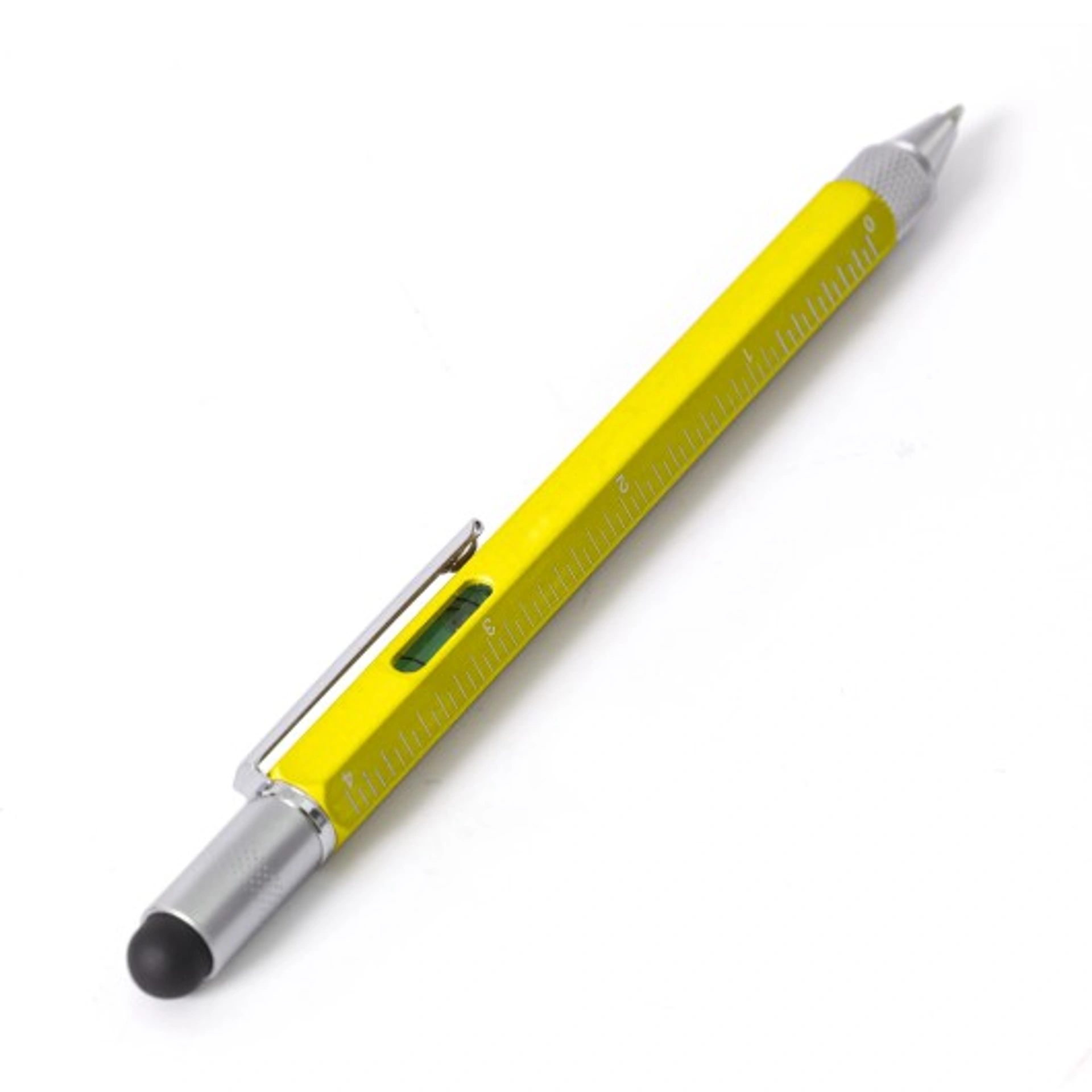 Ручка MULTI-TOOL 5 в 1, метал - Жовтий