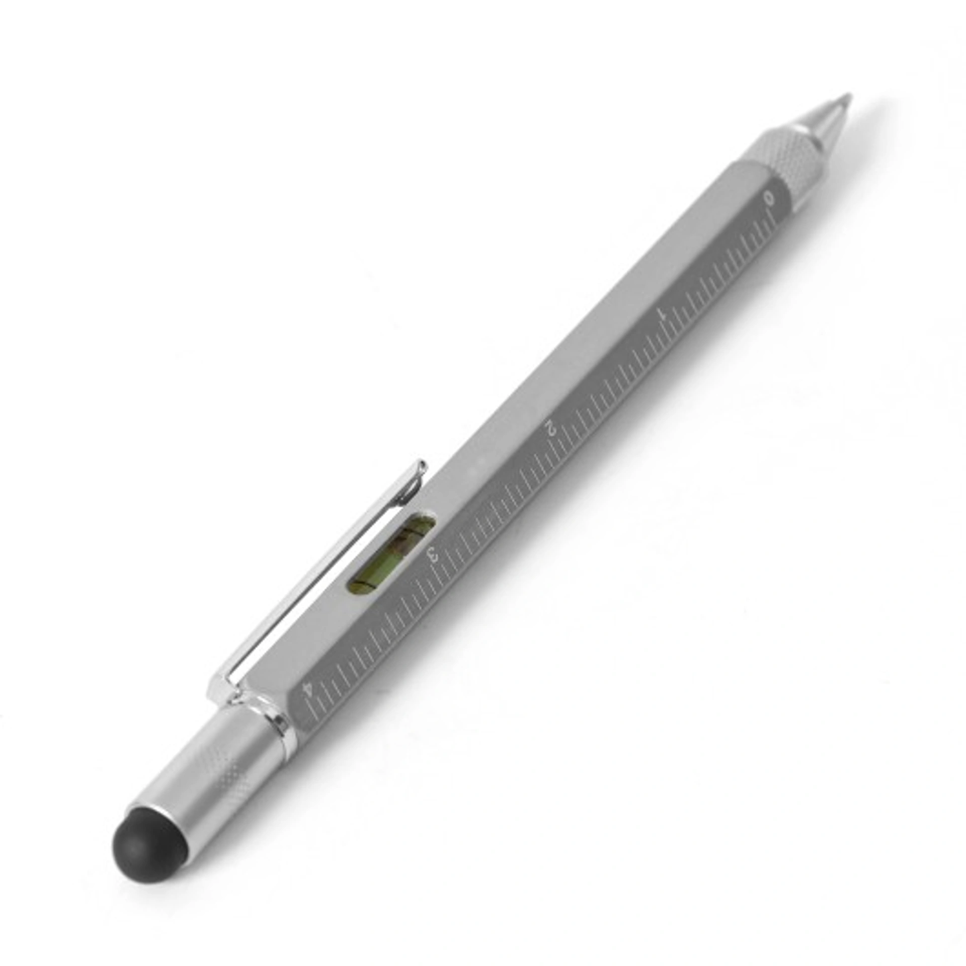 Ручка MULTI-TOOL 5 в 1, метал - Сірий