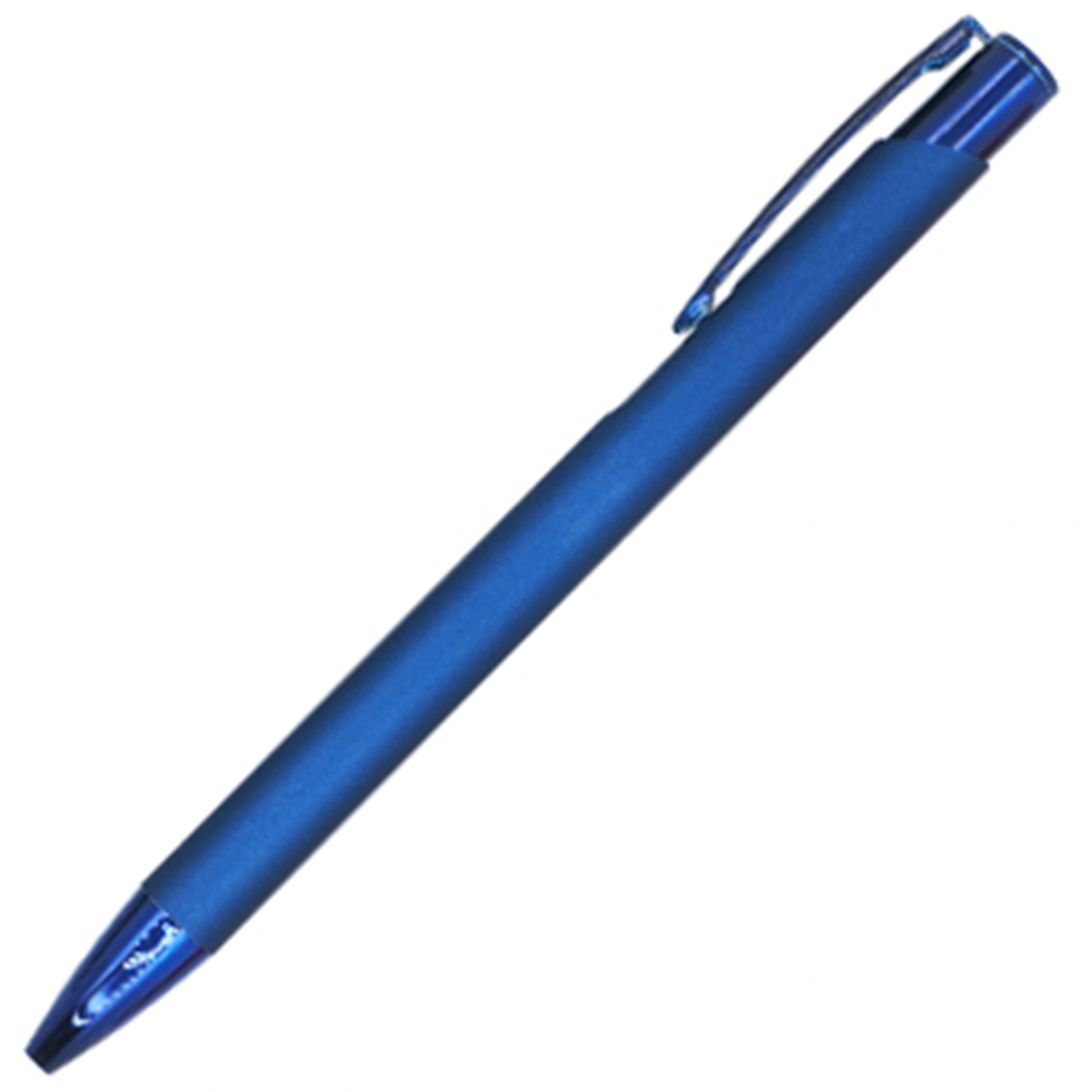 VELVET GRIP, Ручка з софт-тач та UV елементами, Ø10x136 мм - Синій