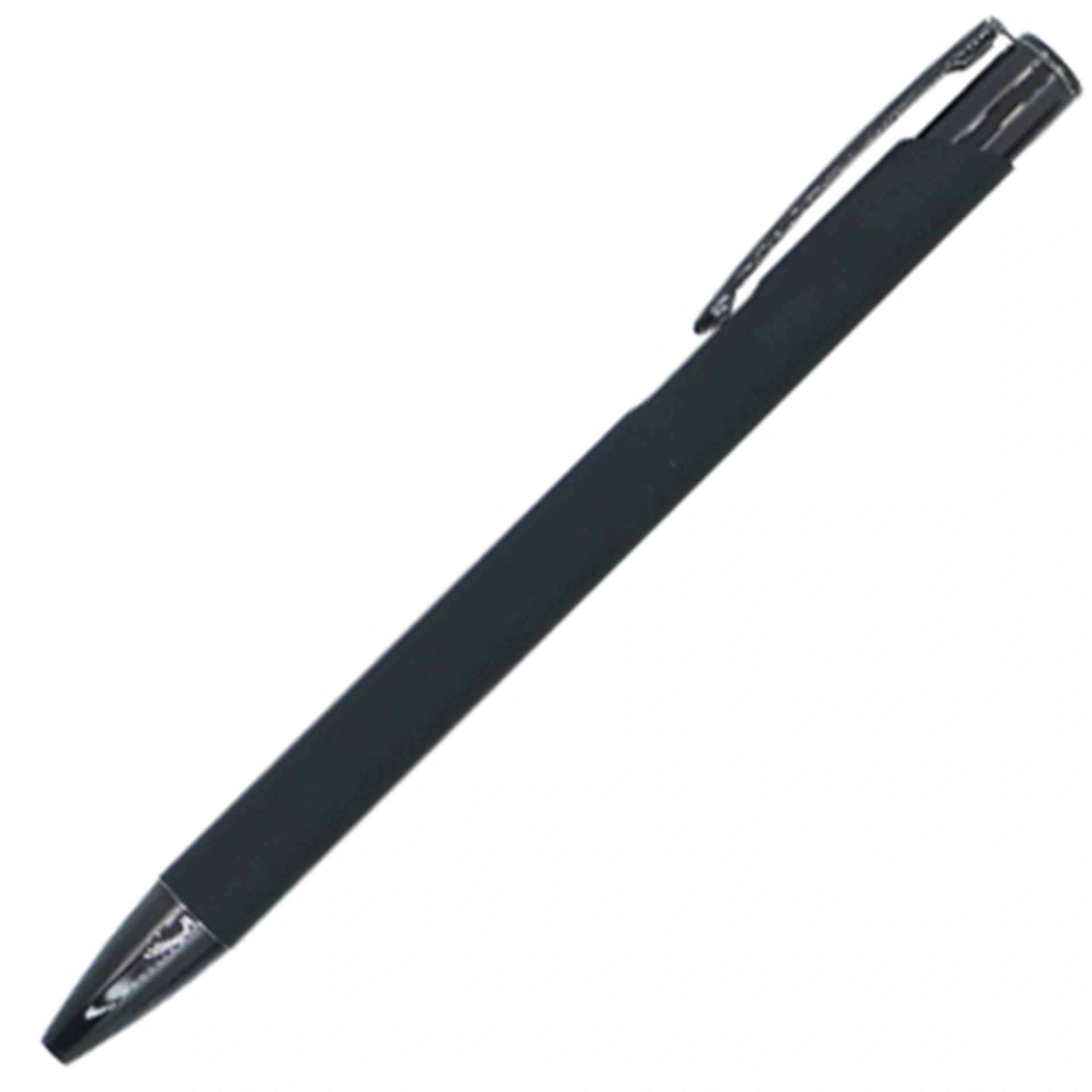 VELVET GRIP, Ручка з софт-тач та UV елементами, Ø10x136 мм - Чорний