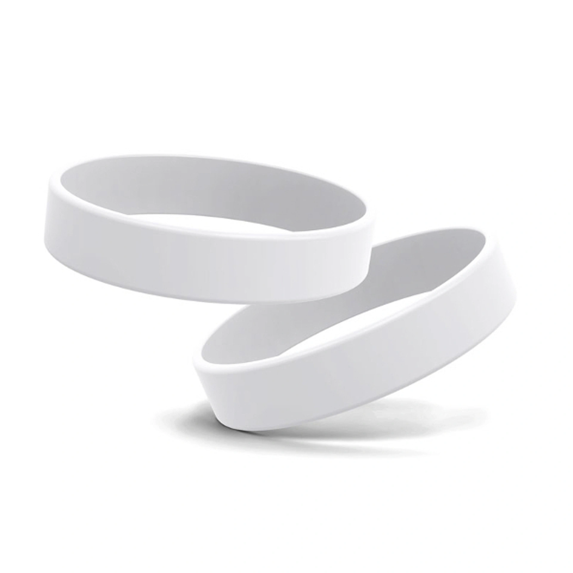 FORUM, Промо браслет 202x12x1, 2 мм, силікон - Pantone WHITE C