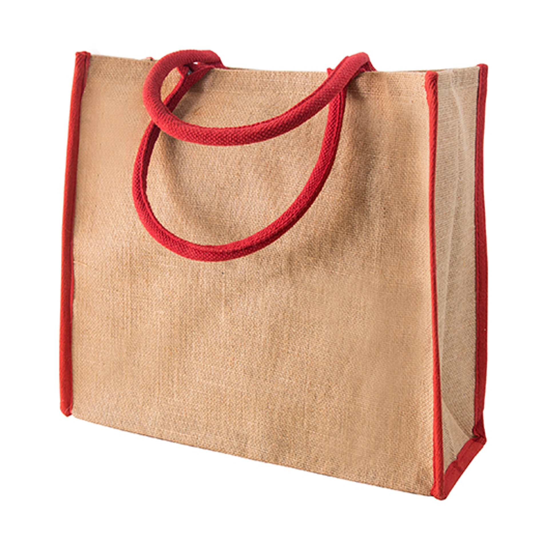 Сумка IVONA, джут 350 г(м2), 40х15х35 см - Червоний