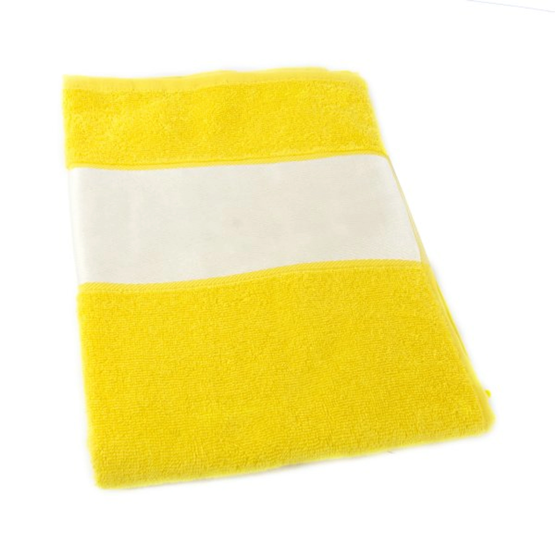 Рушник SUNSET з білим бордюром 50х100, 380G - Жовтий