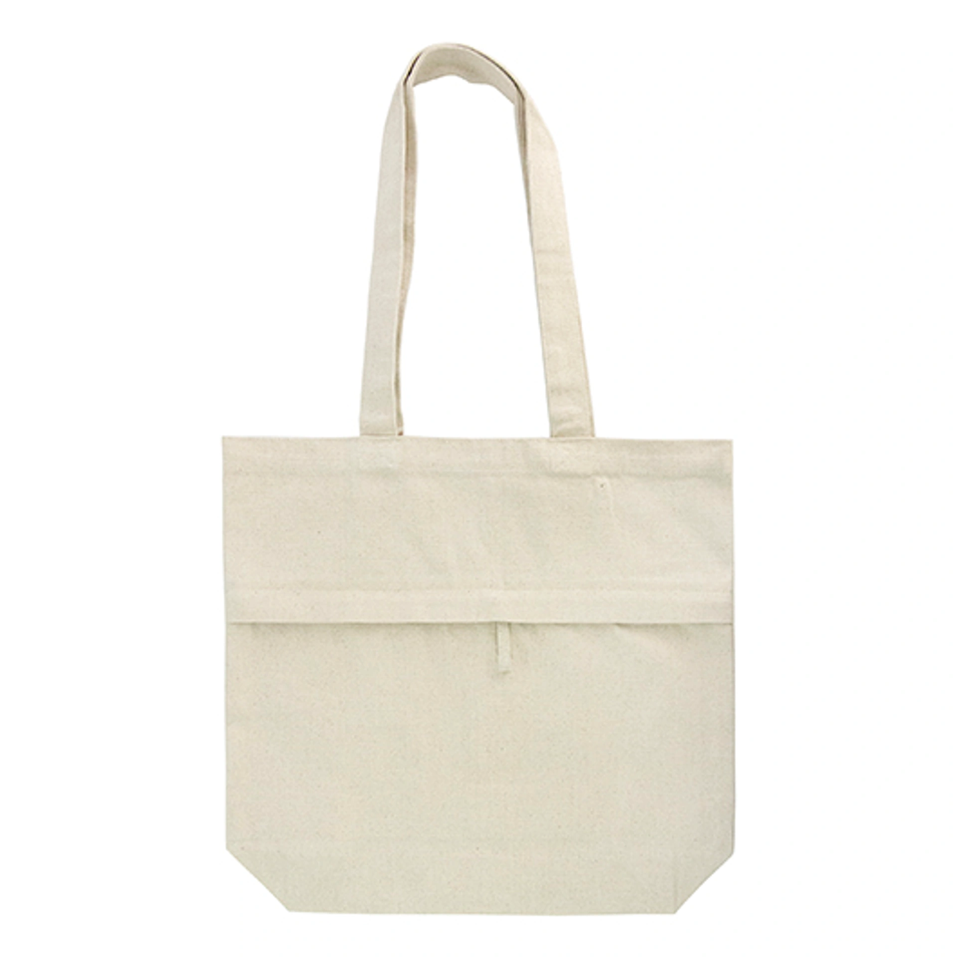 Сумка-шопер з кишенею, MOLLY, 38x42x10 cм, 280 гр/м² - Beige