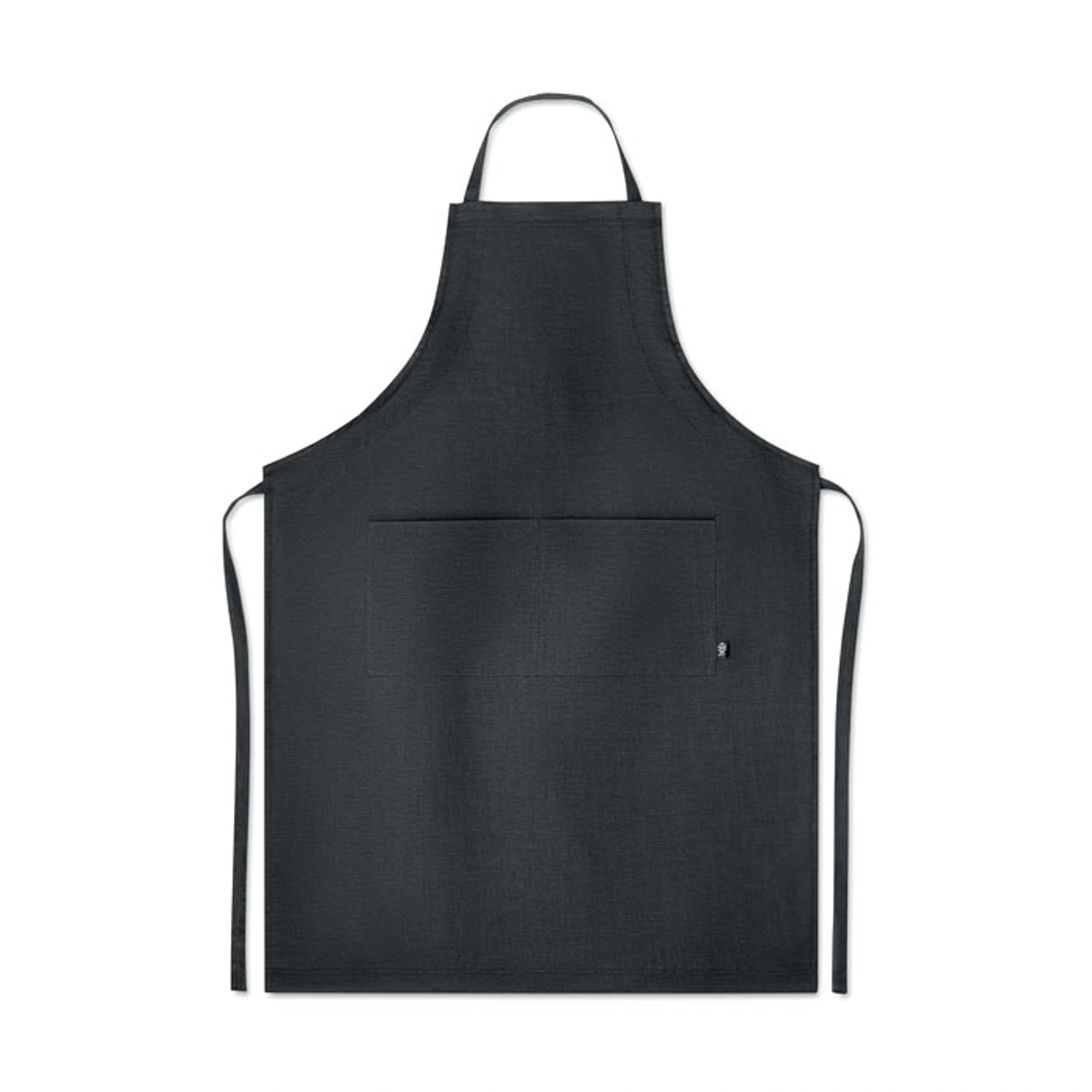 NAIMA APRON, Фартух кухонний, 98х69, 5 см, конопля - Чорний