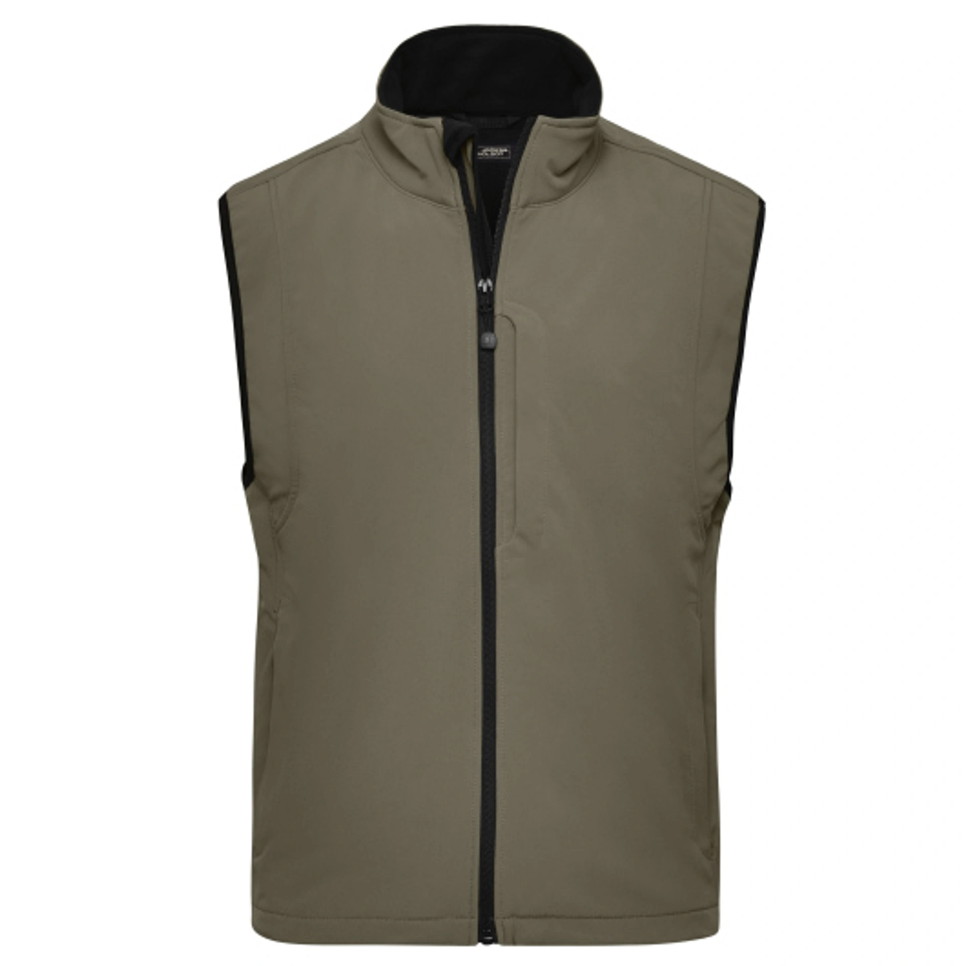 Жилет чоловічий James Nicholson Softshell - Оливковий / 2XL