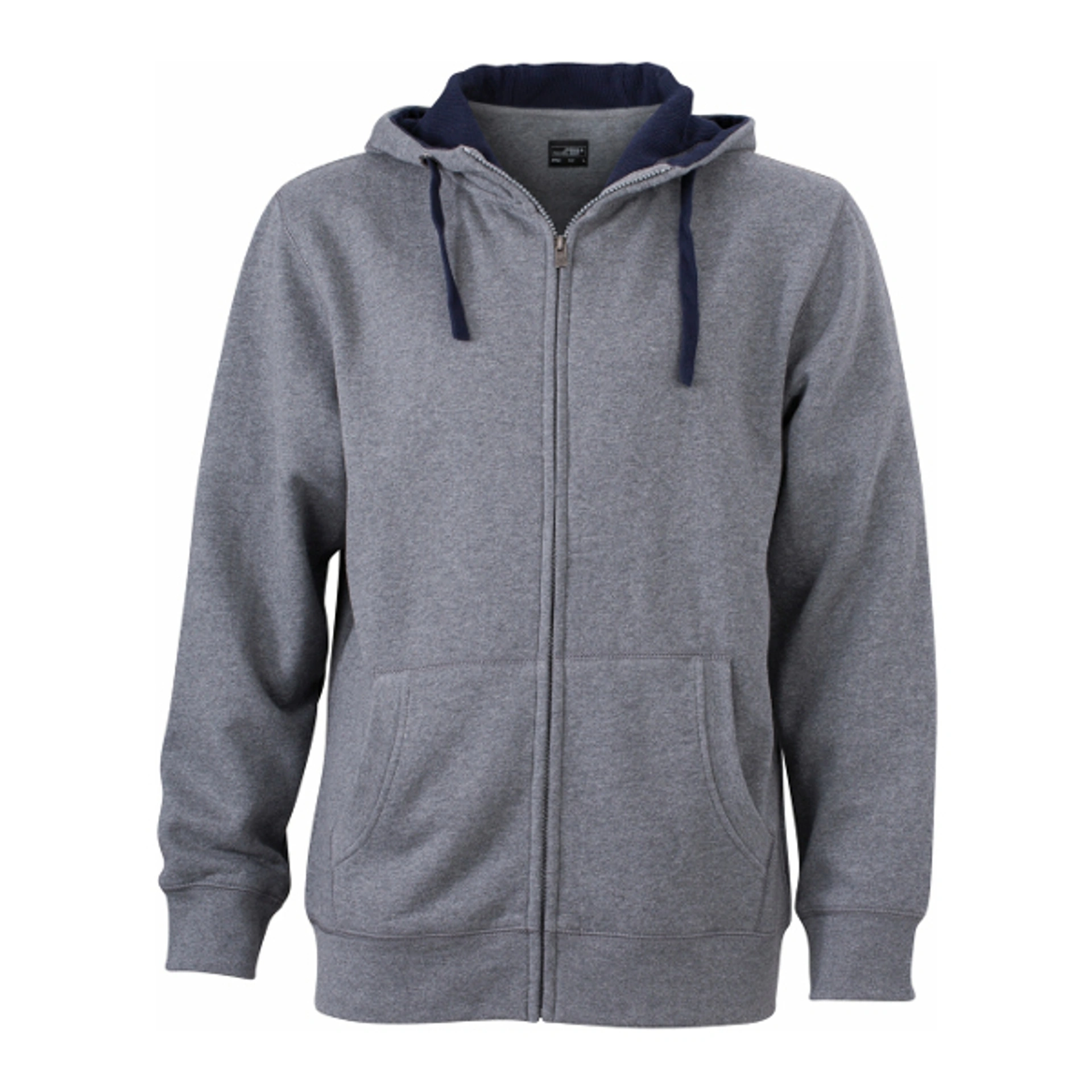 Худі чоловіче James Nicholson - Сірий/темно-синій / L
