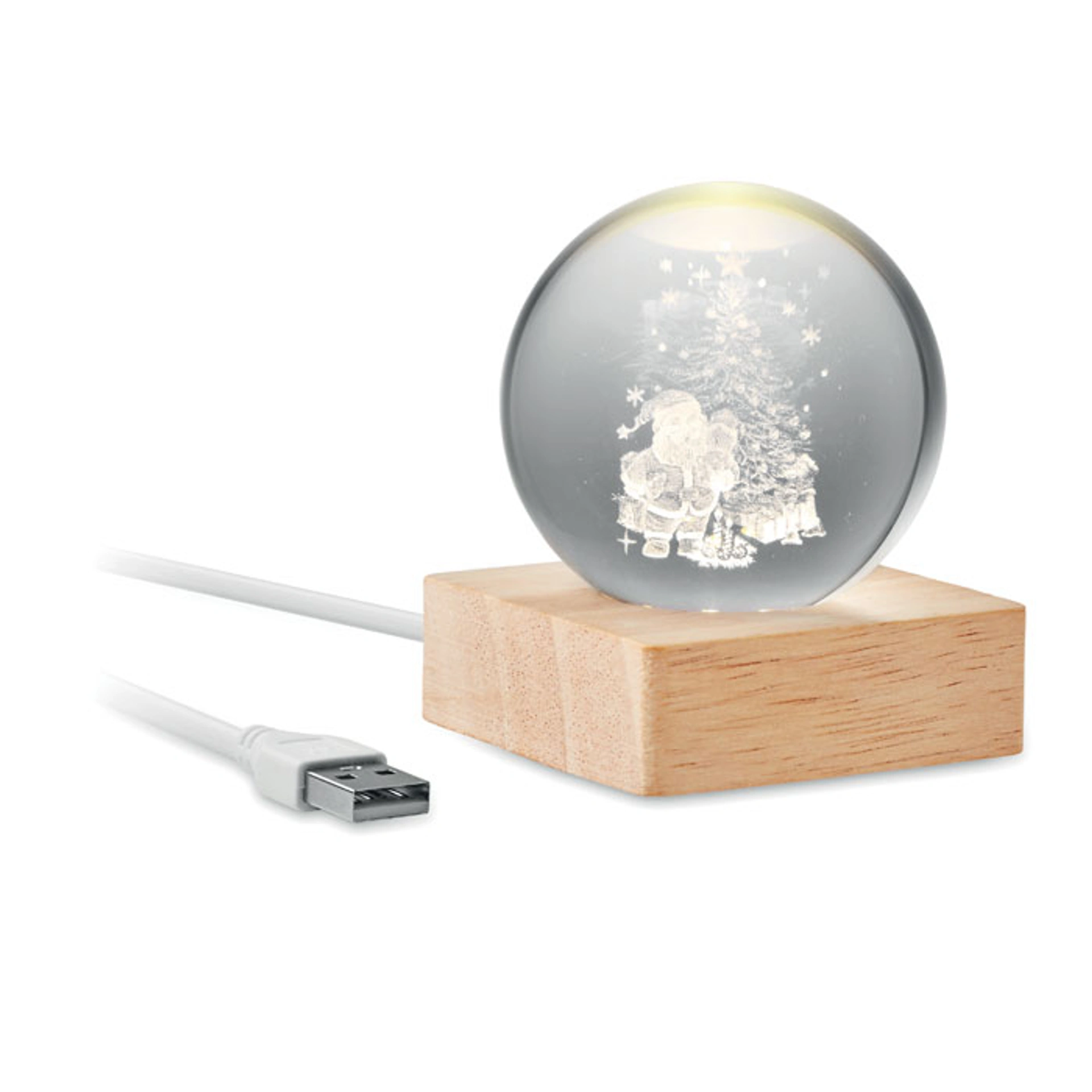 Куля-світильник з LED-підсвічуванням (100 lm), SANTA LIGHT, 6, 1x6x7, 5 см - 5 см / 6