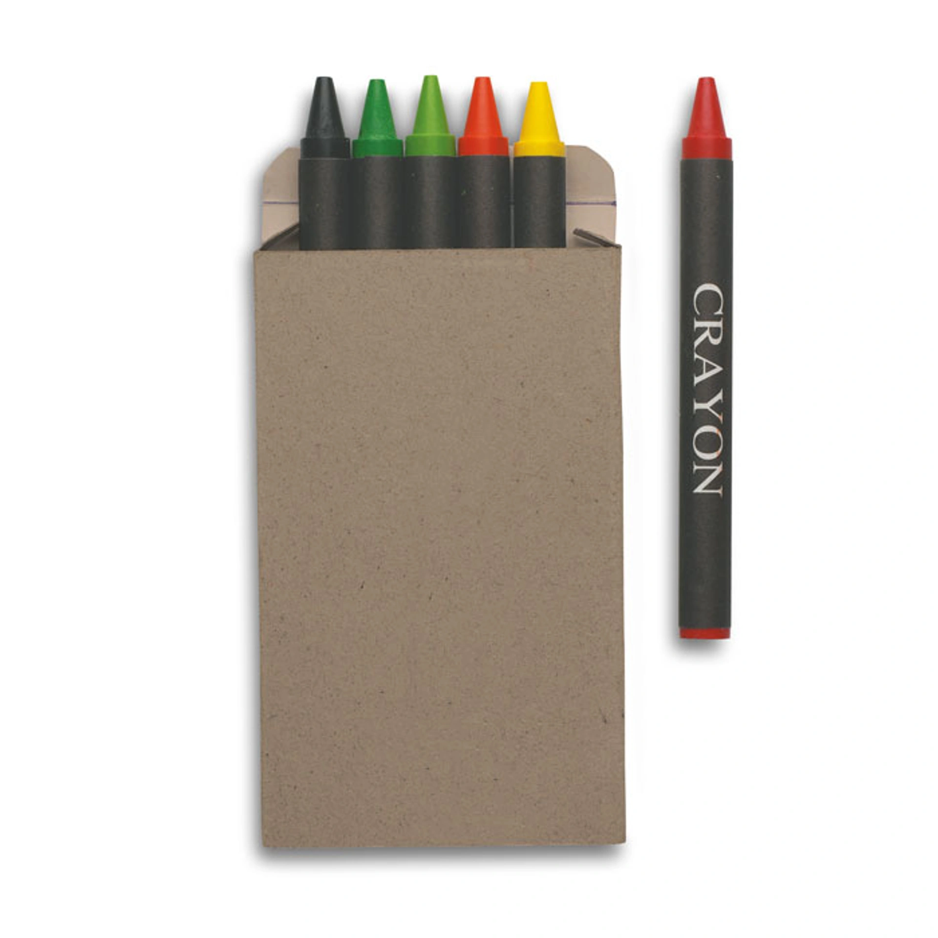 BRABO, Set of 6 wax crayons, 9x5x1 cm - Мультіколор