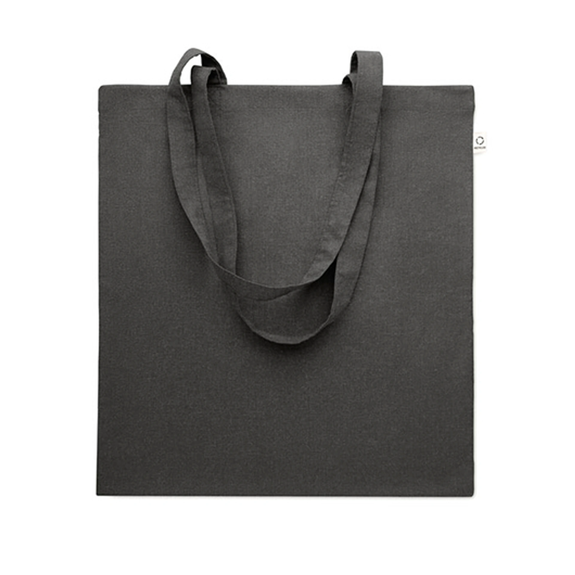 VIVEKA COLOUR, Еко-сумка з переробленої сировини, 38x42 cм, 140 г/м² - Pantone BLACK 7C