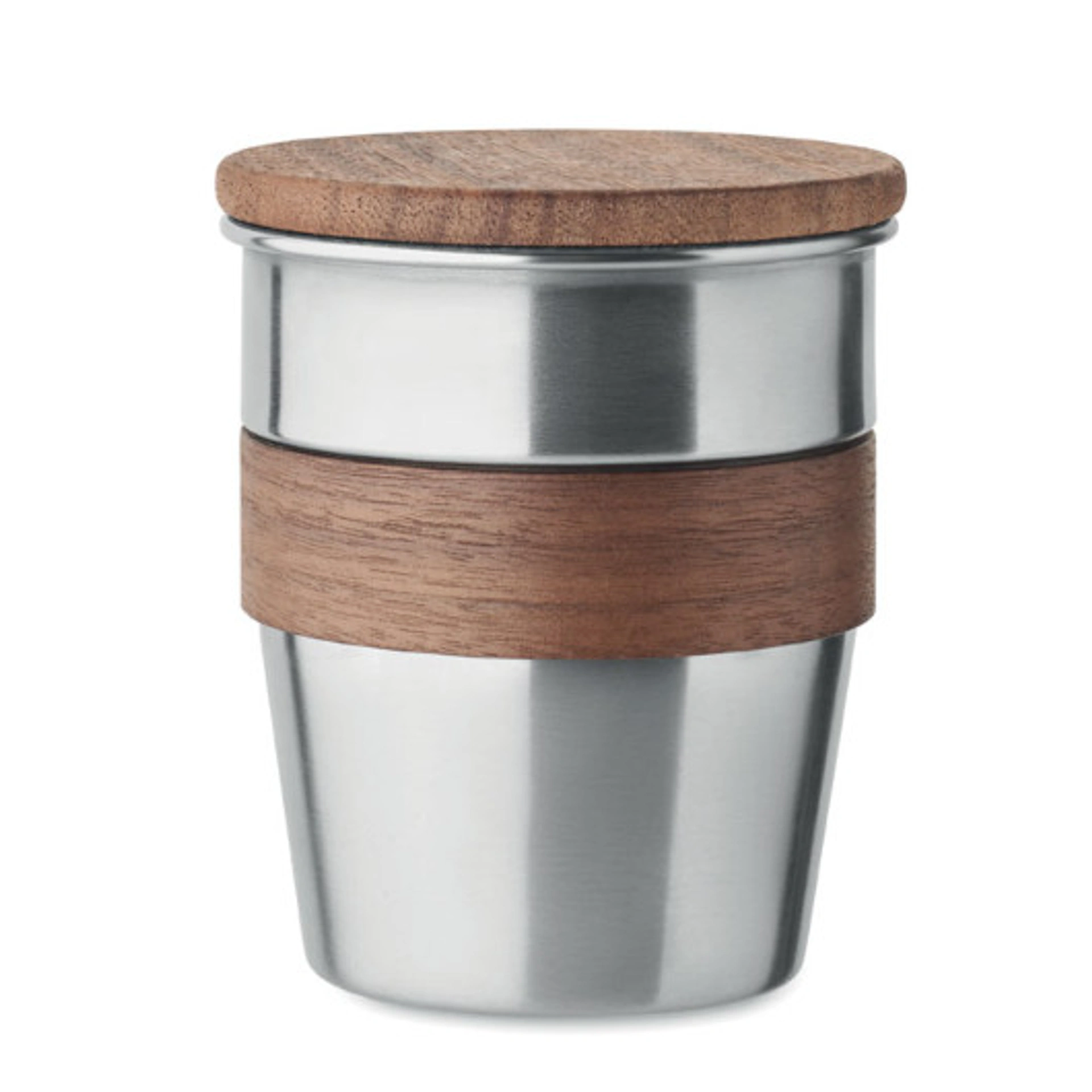 WALNUT, Стакан 350 мл, нержавіюча сталь - Коричневий / Сірий