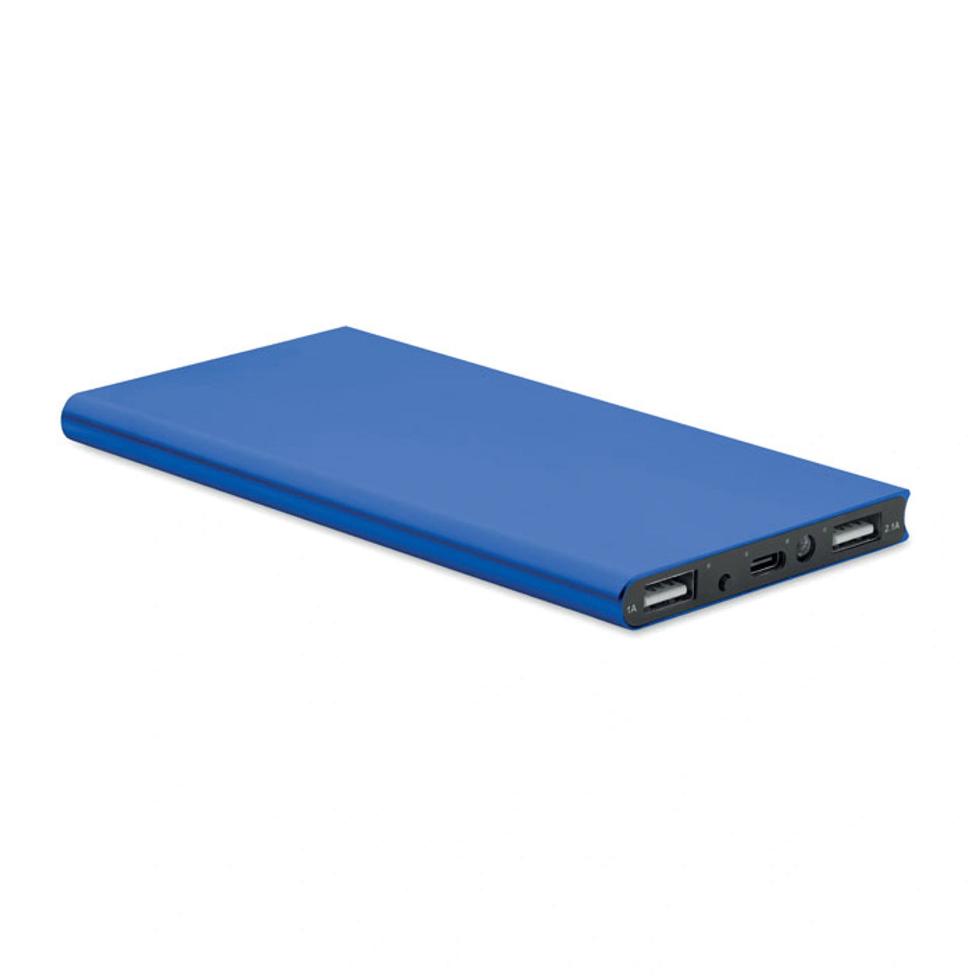 POWERFLAT8C, Павербанк 8000 mAh, перероблений алюміній - Pantone 2728C / 2738C