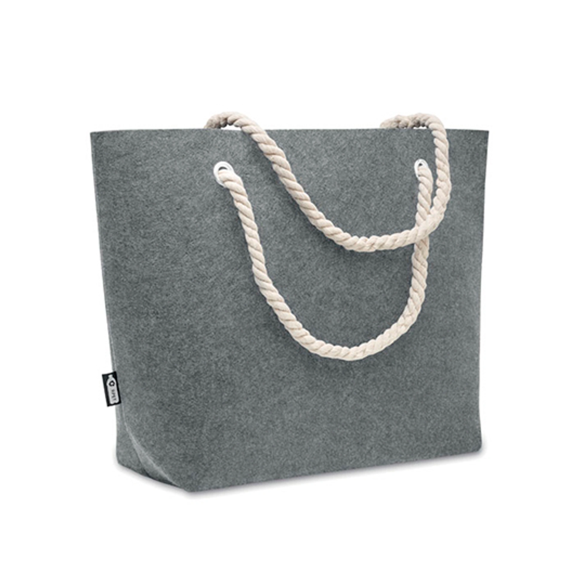 FELTSEA, Еко-сумка з рециклованого фетру (RPET), 28х41х18см - Pantone COOL GRACY 9C