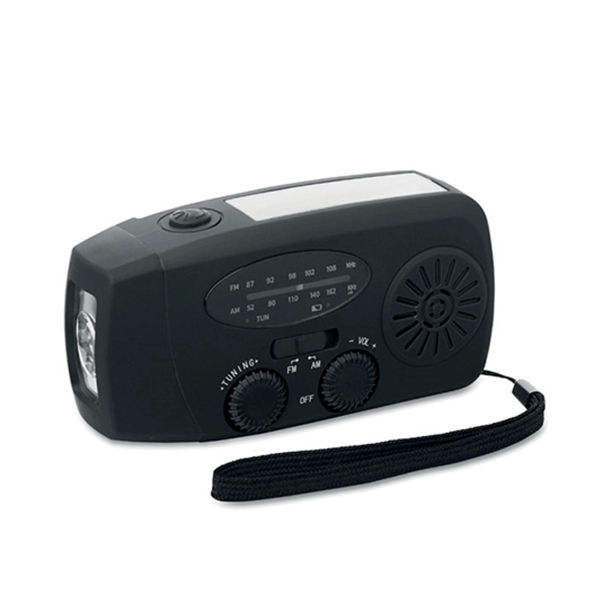 ONDA, Портативний AM/FM-радіоприймач з ABS-пластику, 13x5x6 см - Чорний