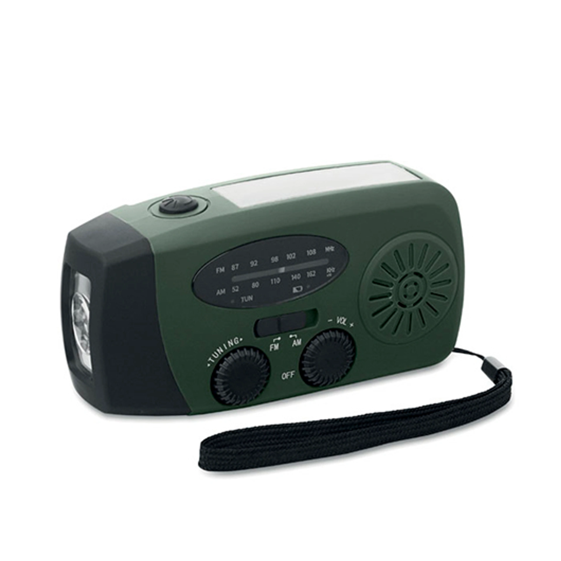 ONDA, Портативний AM/FM-радіоприймач з ABS-пластику, 13x5x6 см - Pantone DARK GREEN
