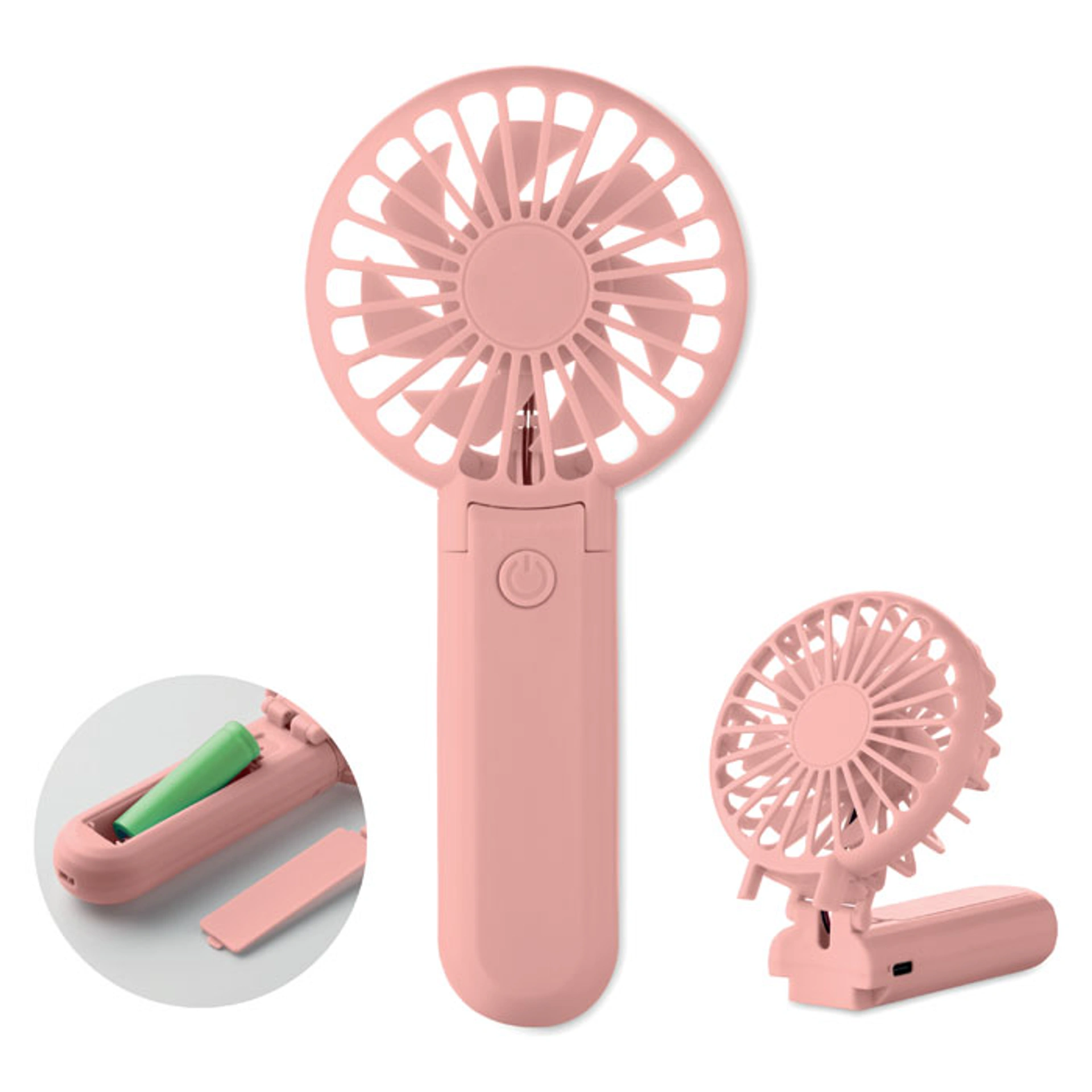IBERA, Вентилятор-USB 2-в-1, 500 mAh, АБС-пластик - Pantone 503C