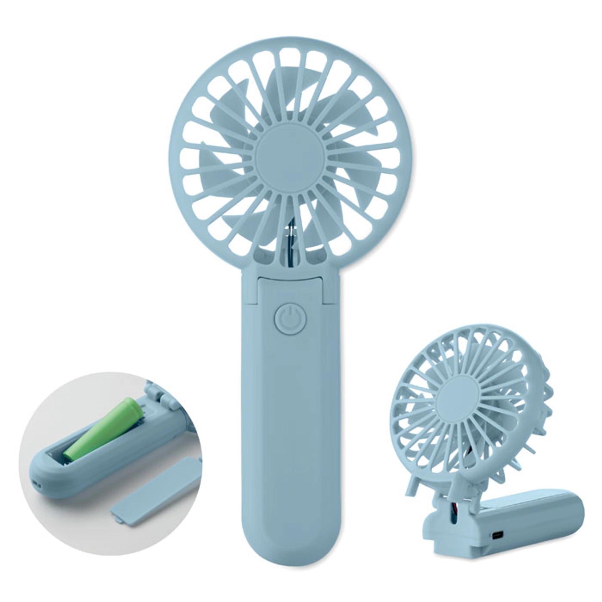 IBERA, Вентилятор-USB 2-в-1, 500 mAh, АБС-пластик - Pantone 277C