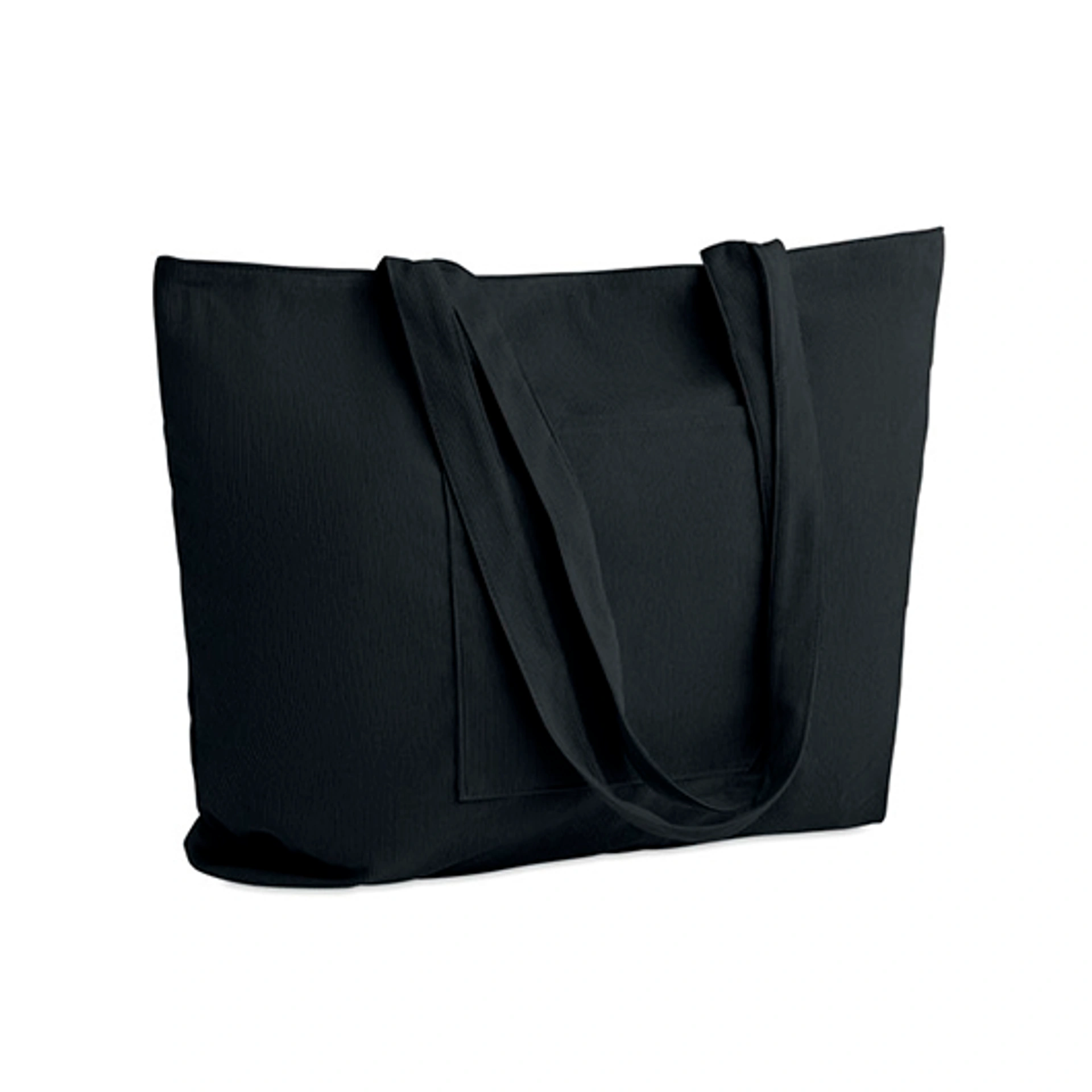 CORDY G, Сумка оверсайз з блискавкою, 39x12x37 см, 220 гр/м² - Чорний