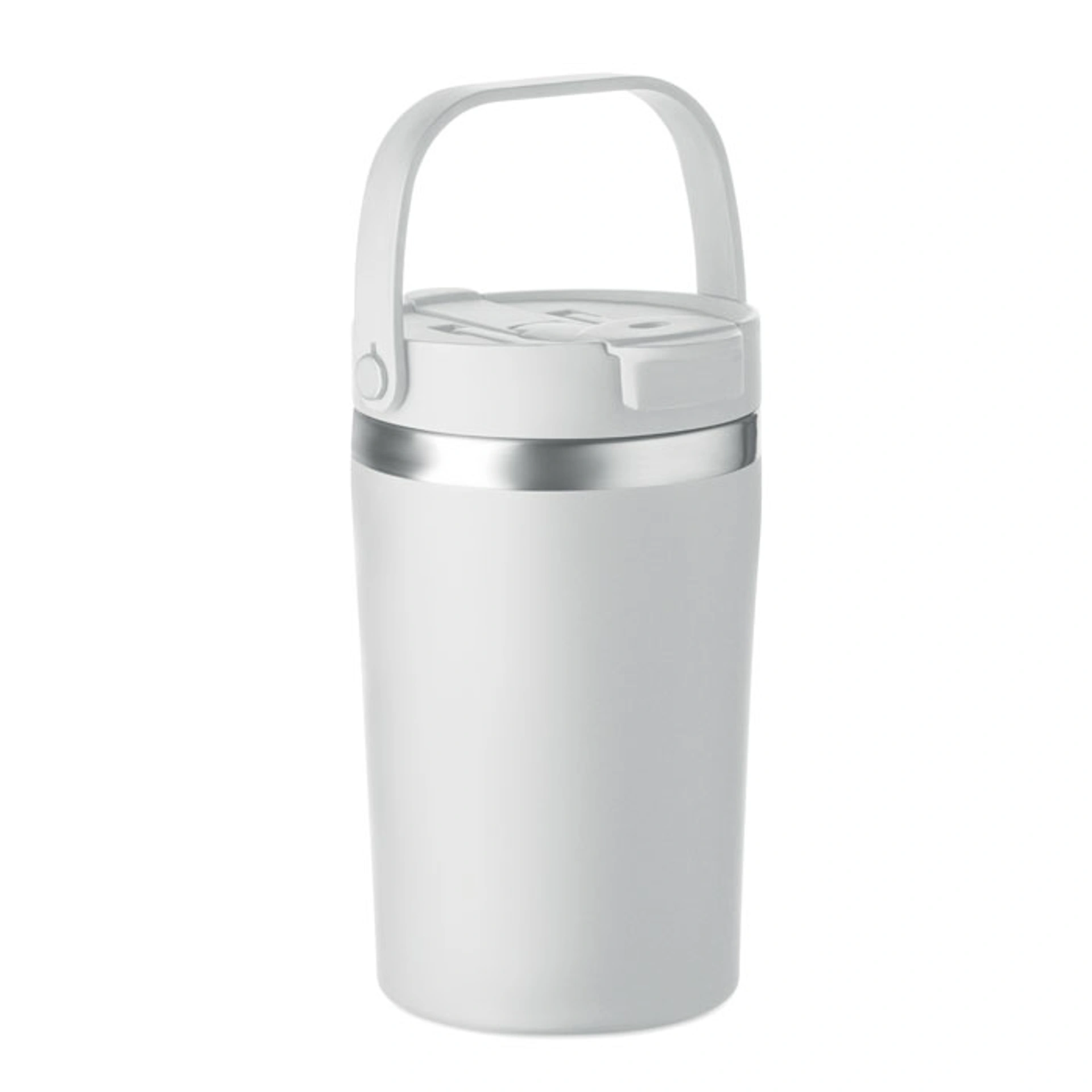 COZYCUP, Термопляшка з кришкою із переробленої сталі, 350 мл - Білий