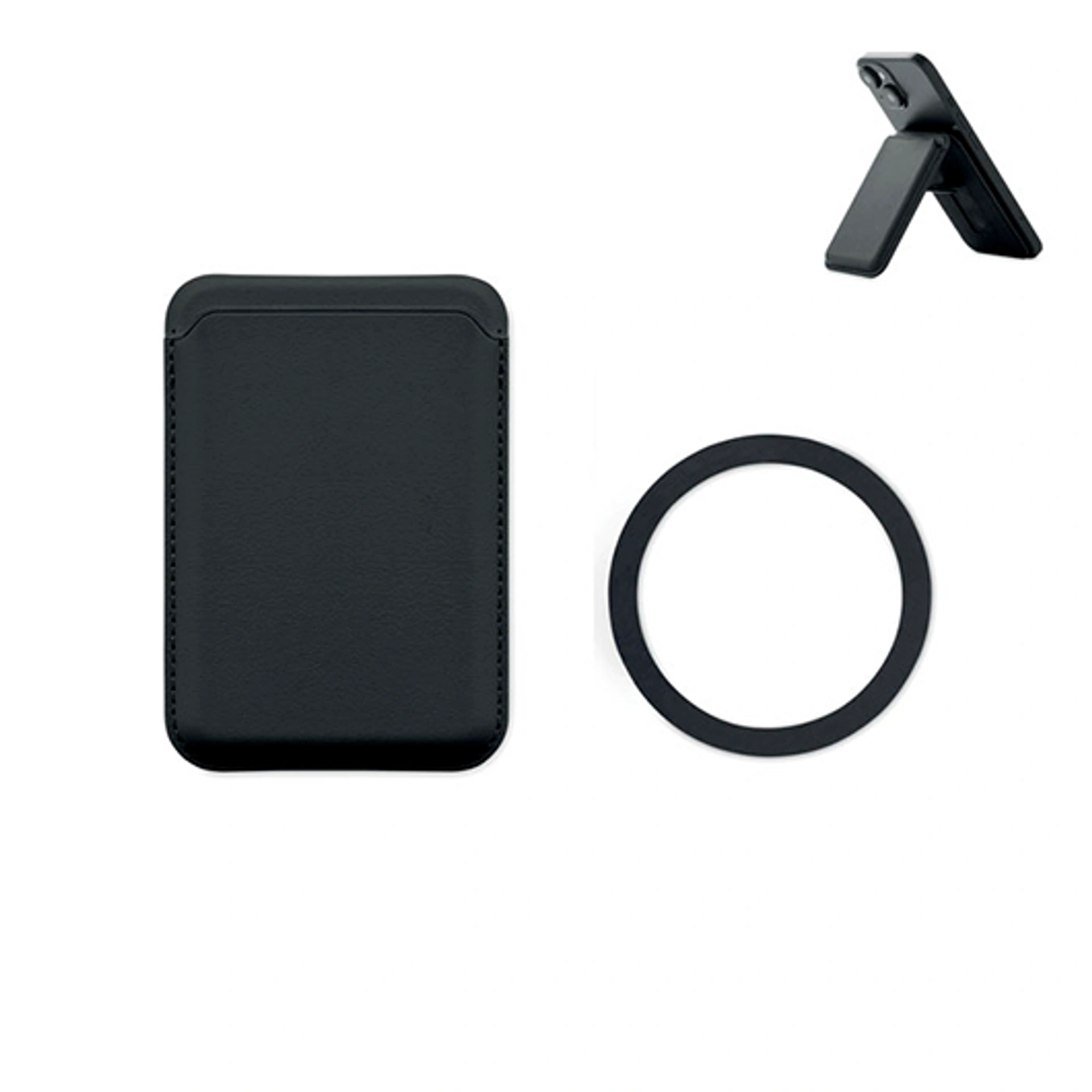KARTA STAND, Картхолдер-підставка з MagSafe, 6, 5x9, 5x1 см - Чорний