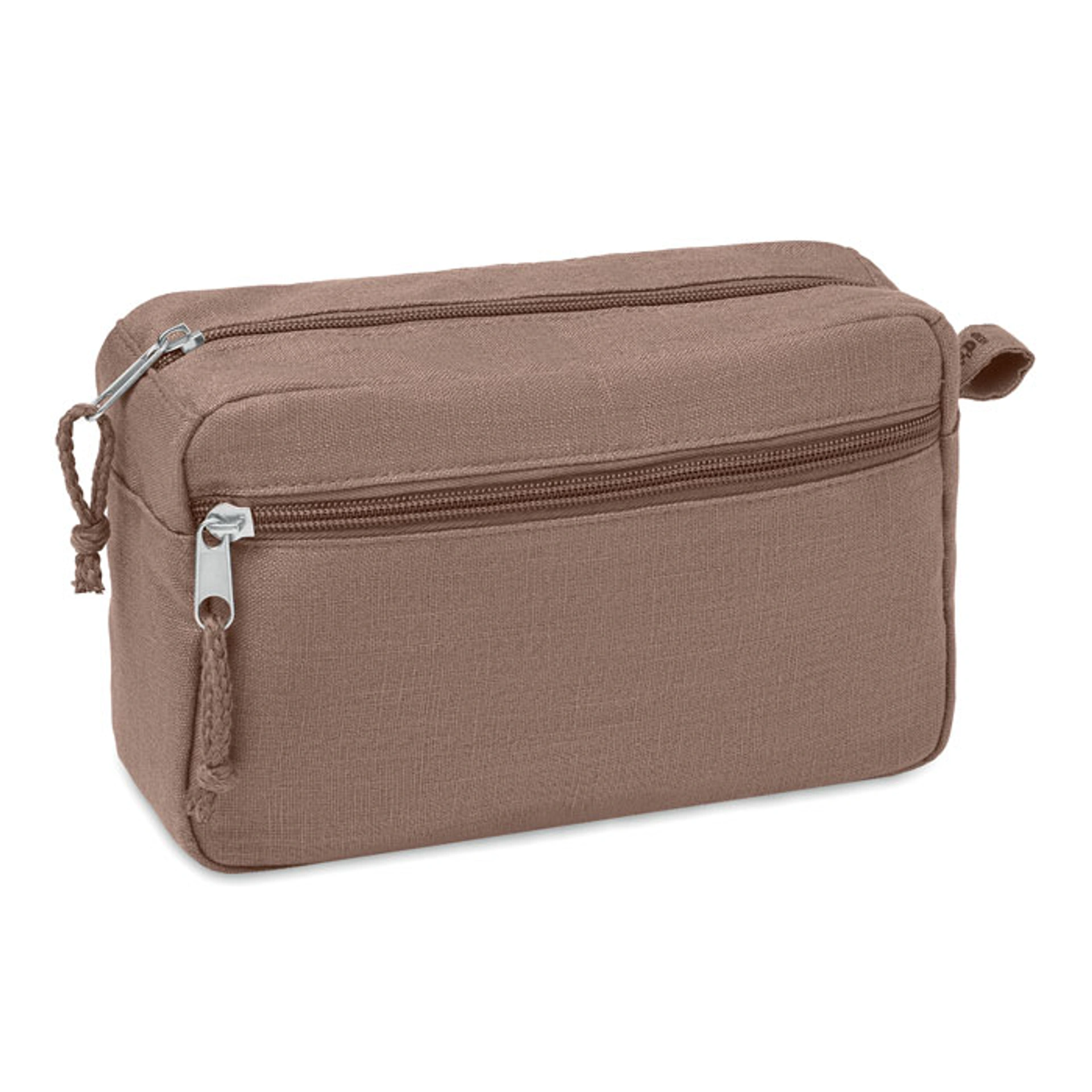 Косметичка NAIMA COSMETIC, 21x8х13 cм, конопля - Коричневий