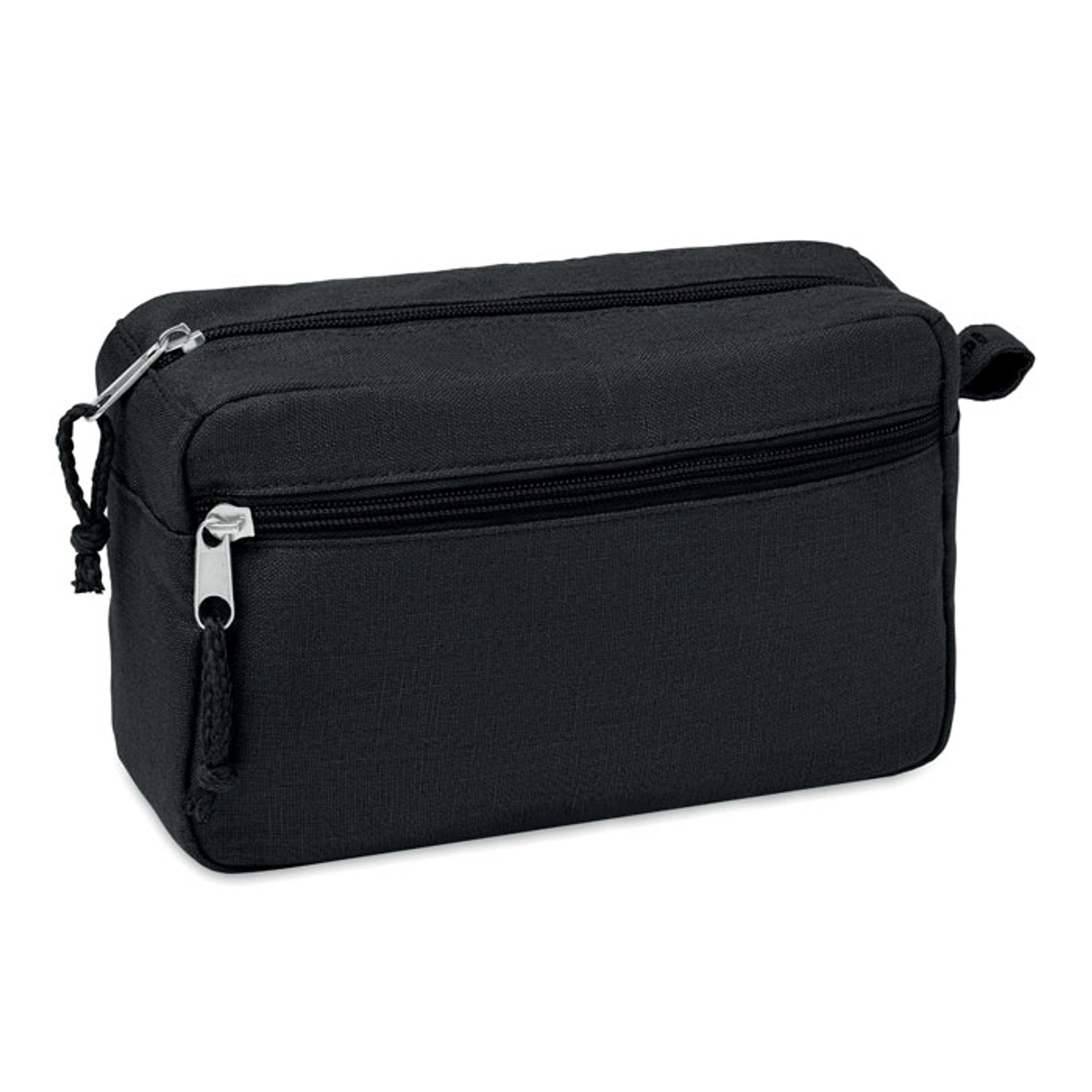 Косметичка NAIMA COSMETIC, 21x8х13 cм, конопля - Чорний