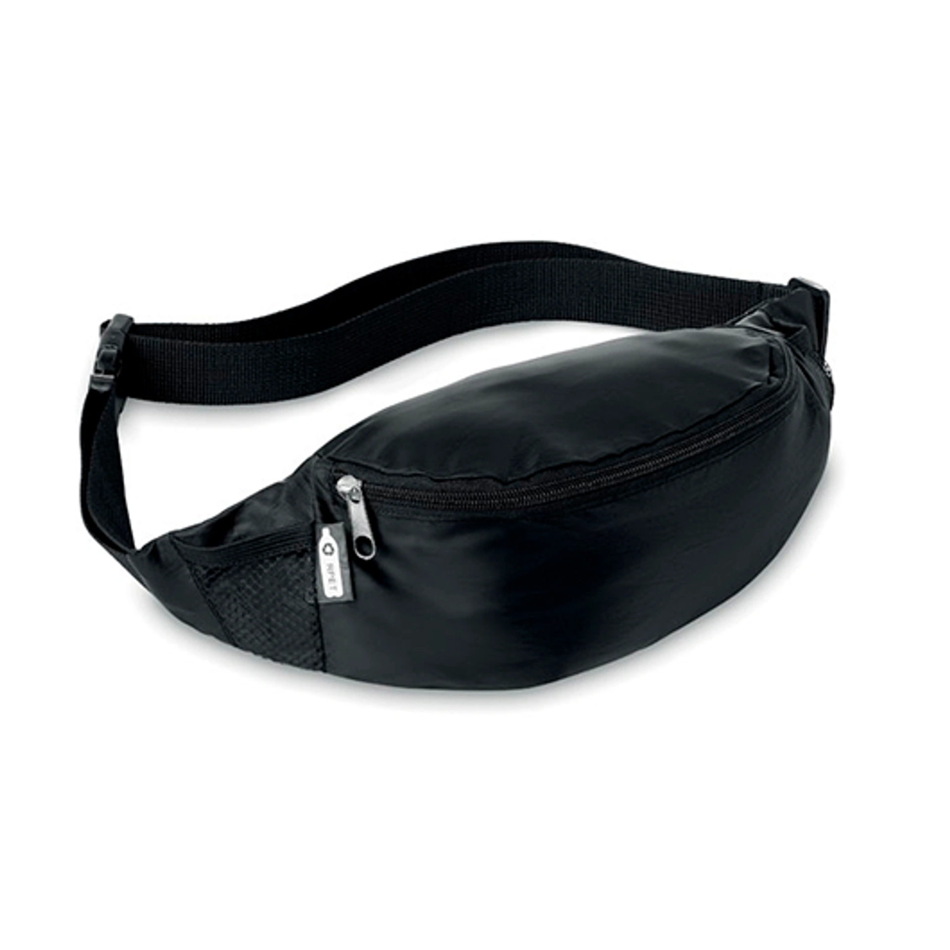 PARKPET, Сумка-пояс (бананка) з 210D RPET, 38x12x13 см - Чорний