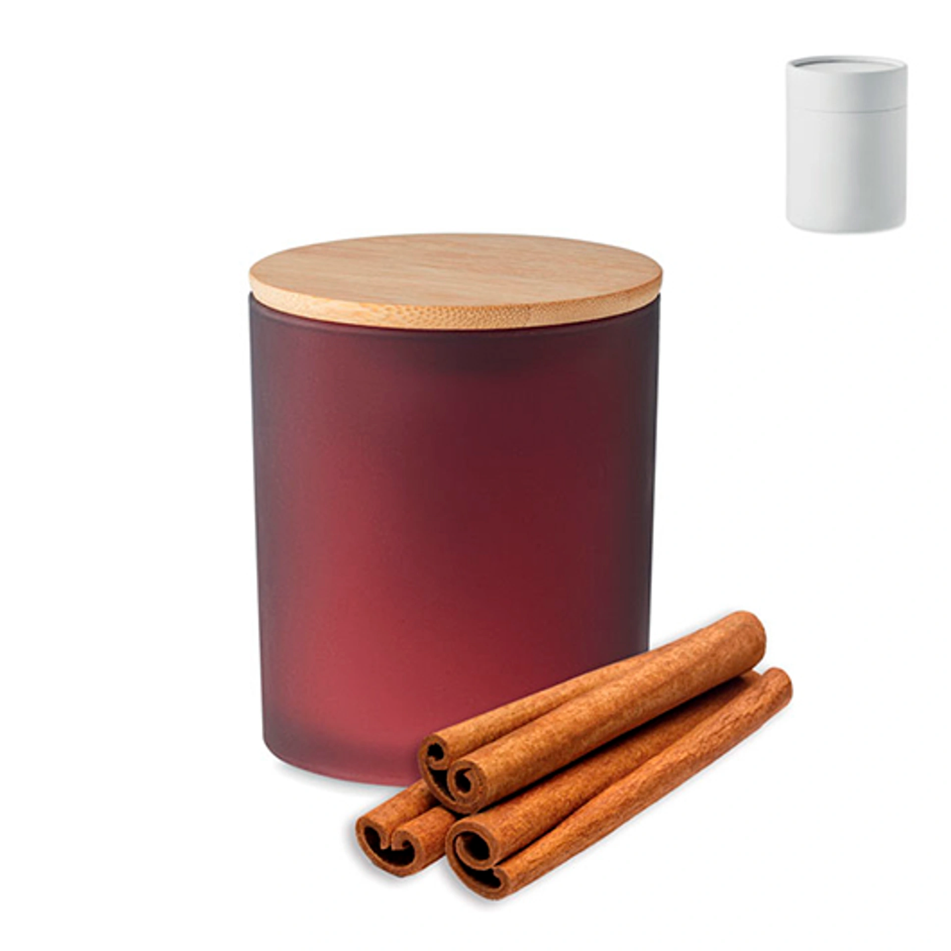 KEOPS SMALL, Аромасвічка у стакані з кришкою, 120 гр, 20 год - Pantone BURGUNDY (MO661202)