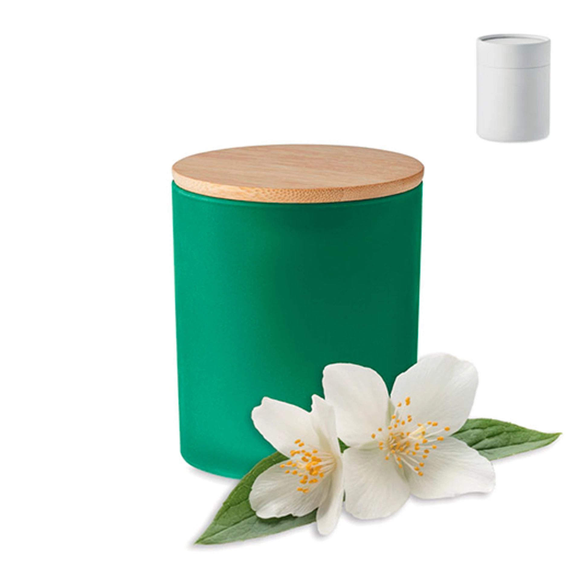 KEOPS SMALL, Аромасвічка у стакані з кришкою, 120 гр, 20 год - Pantone GREEN (MO661209)
